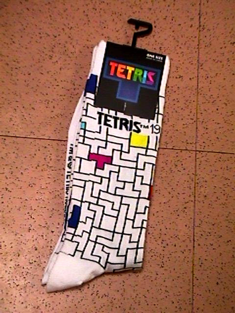 Iconic Nintendo video game logo SOCKS set TETRIS, Super Mario Bros MARIO & LUIGI