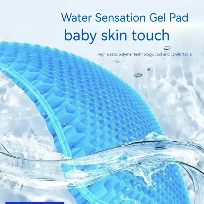 Gel Seat Cushion for Long Sitting, Ergonomic Cooling Pad, Non-Slip Cover- XLarge