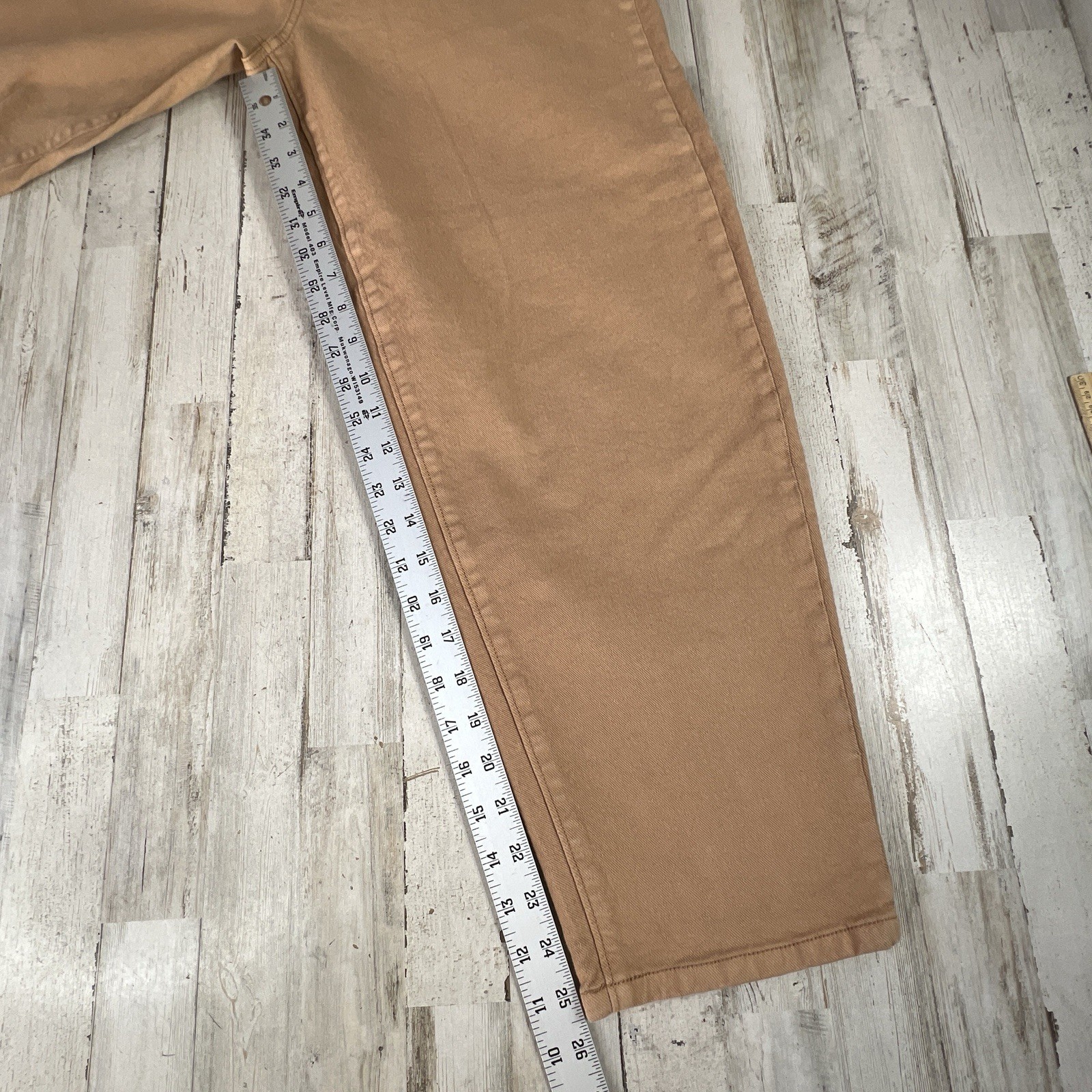 Loft High Rise Barrel Jeans Olive Green Utility Curved Leg Pants 30 NWT
