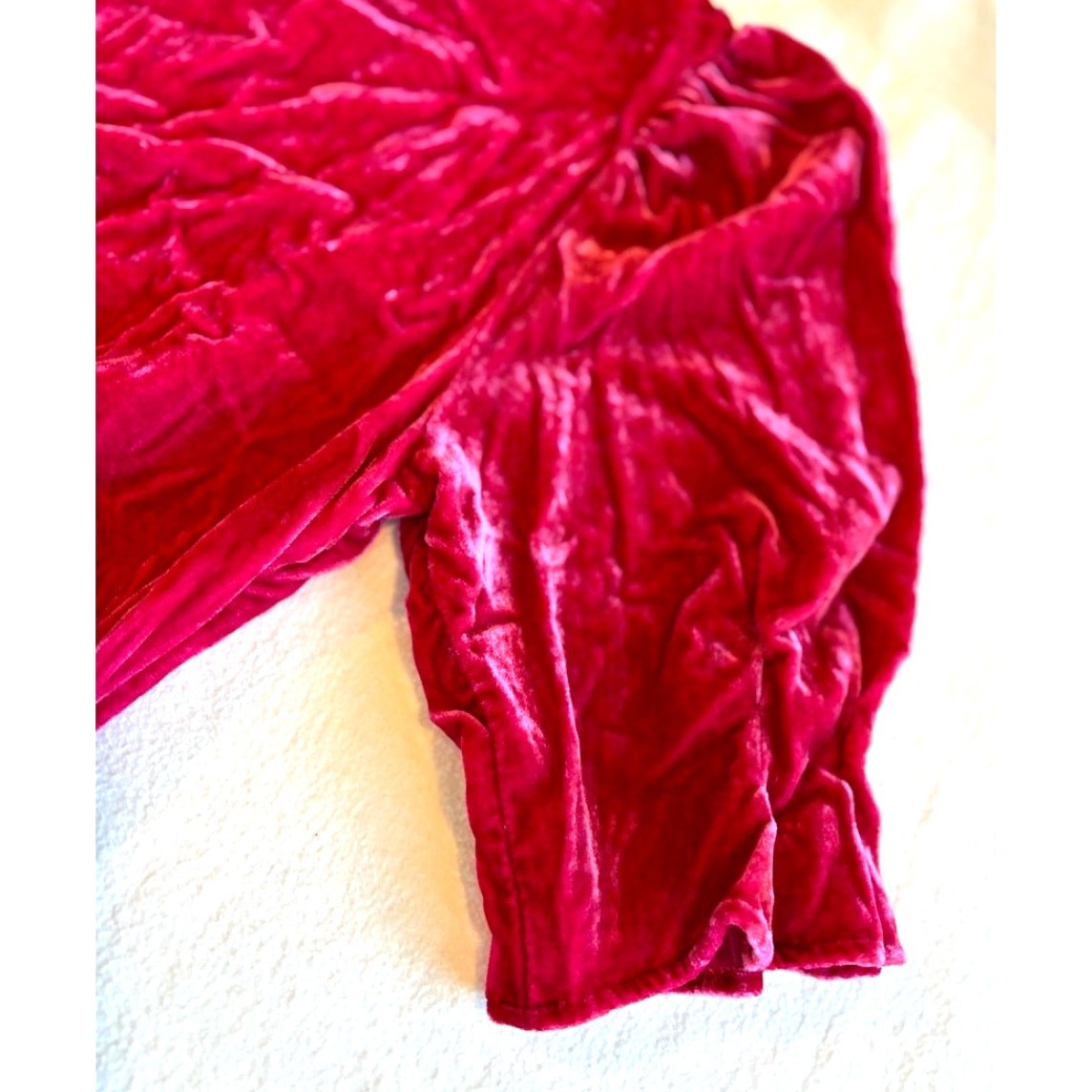 NWT Scotch & Soda Pink Velvet Top Side Zipper, Back Neckline Button w Keyhole M