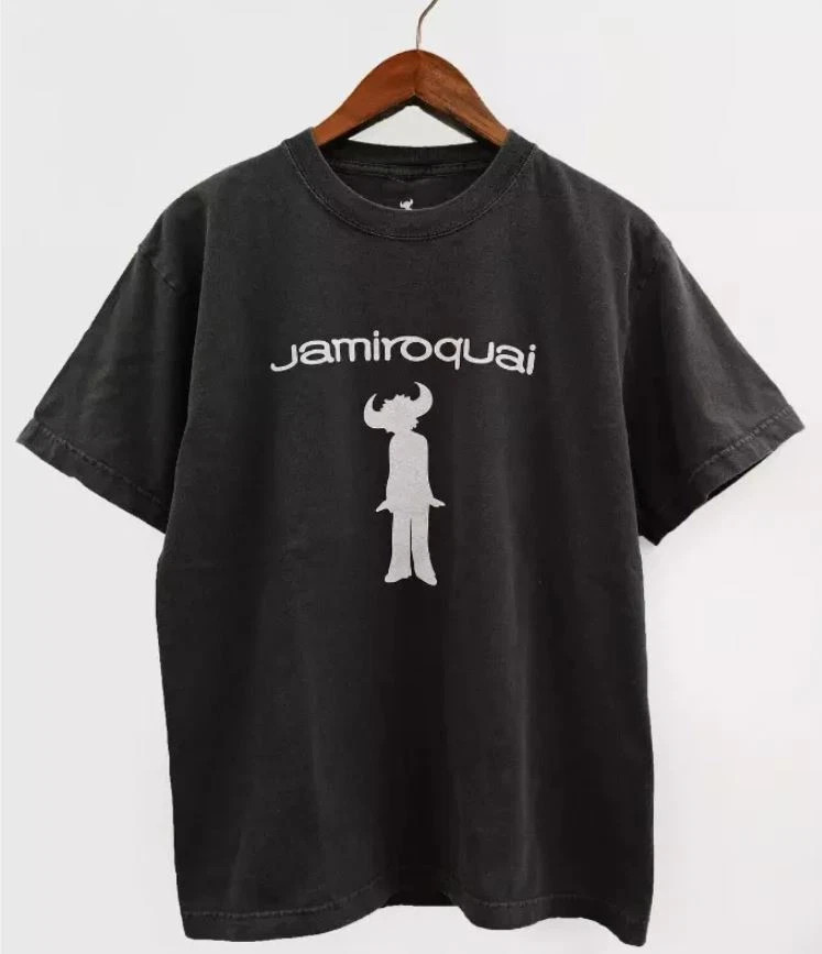 Jamiroquai Band Basic Logo Short Sleeve Cotton T Shirt Full Size S-5XL