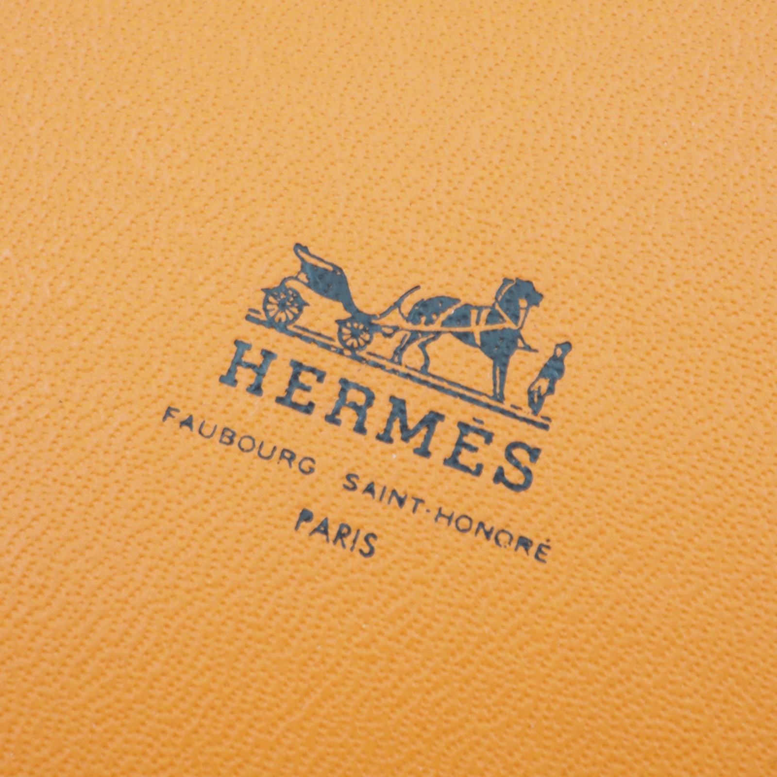 [EXC] HERMES Scarf Ring Belt Motif Design Gold Plating Japan w/Box