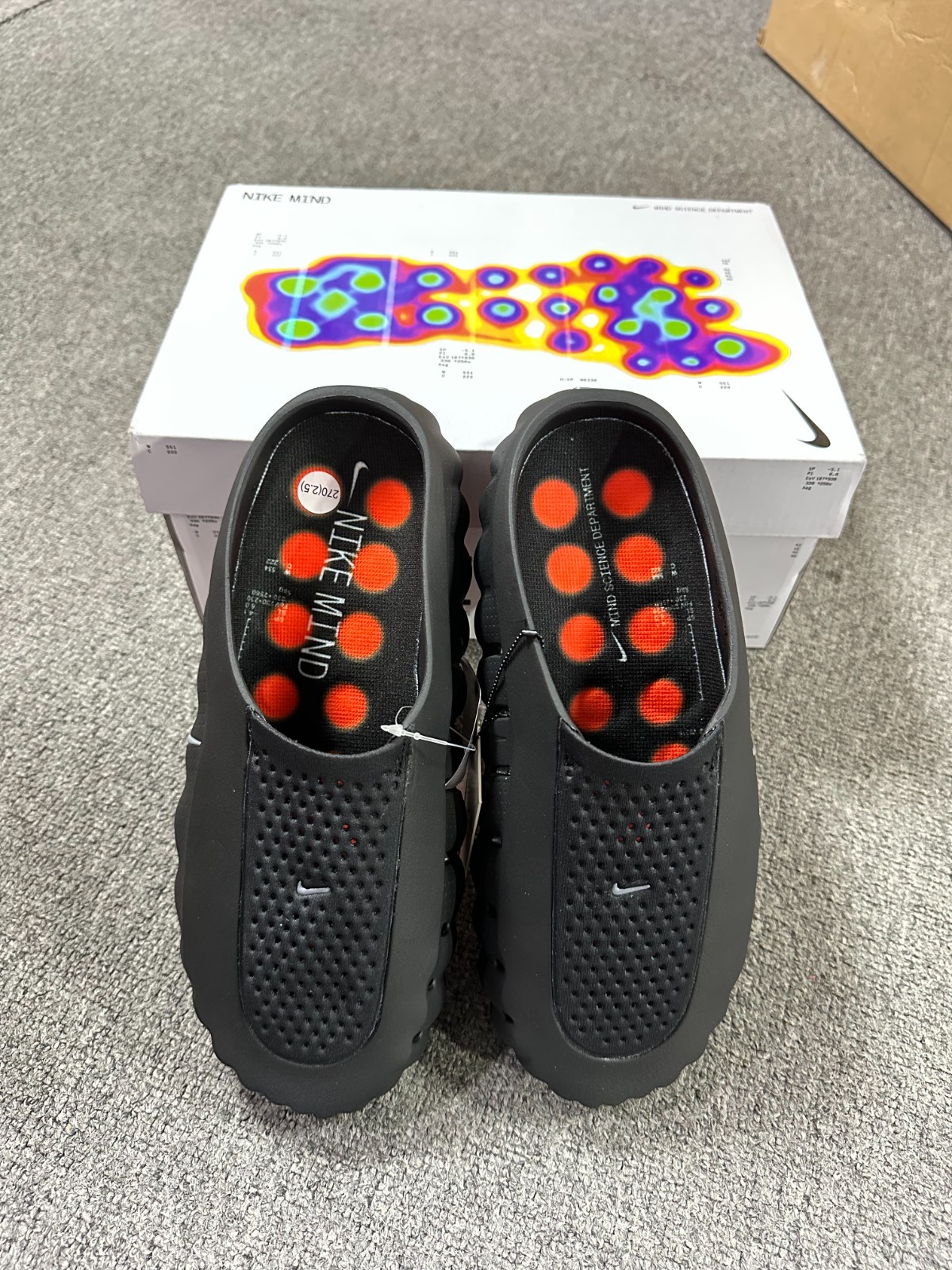 New Nike Mind 001 Mule, Model HQ4307-001,Black Men’s 1–2 Sizes Larger than Sneak