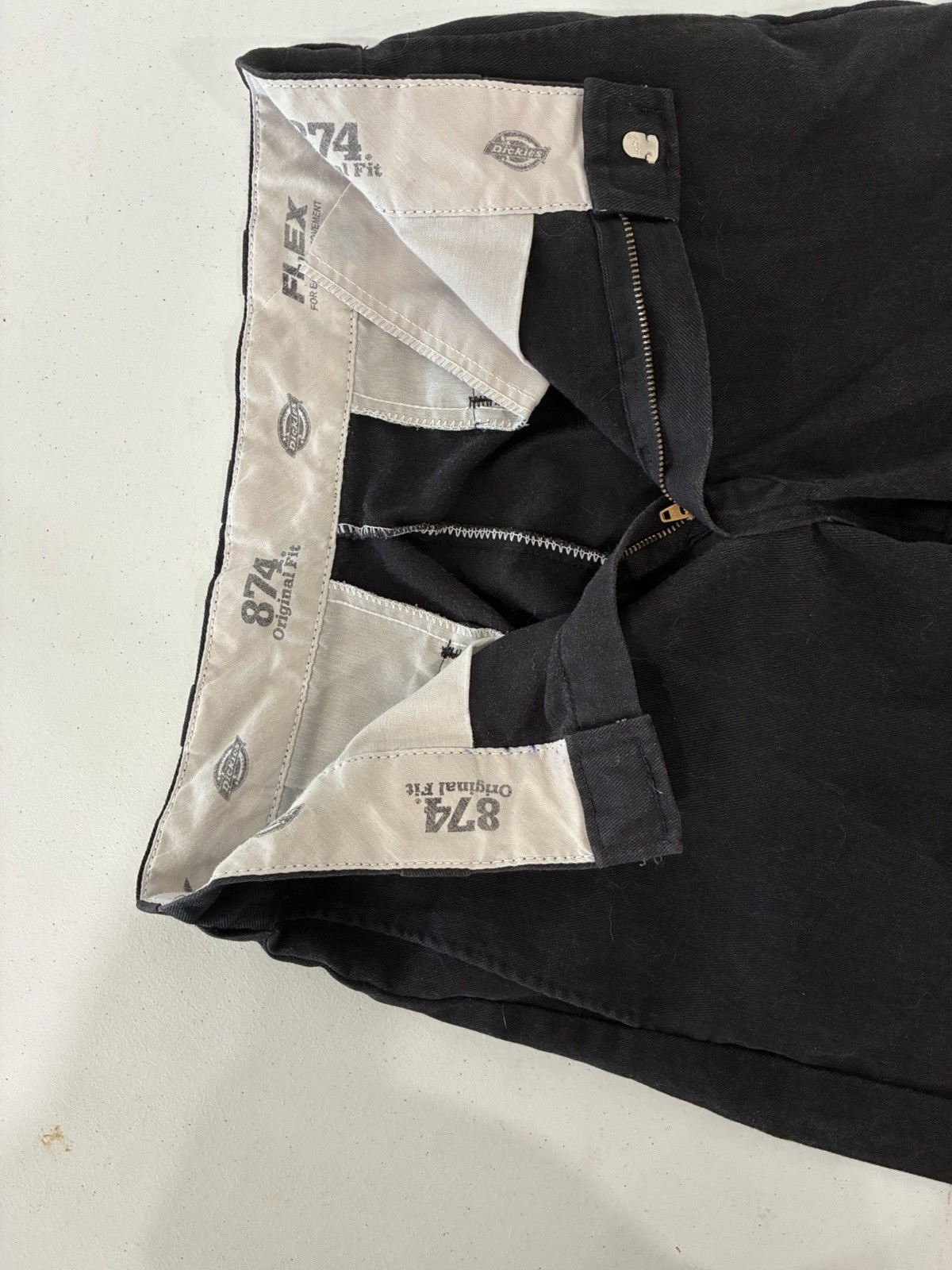 Dickies 874 Flex Original Fit Work Pants Black – Actual Size 33×30 EUC
