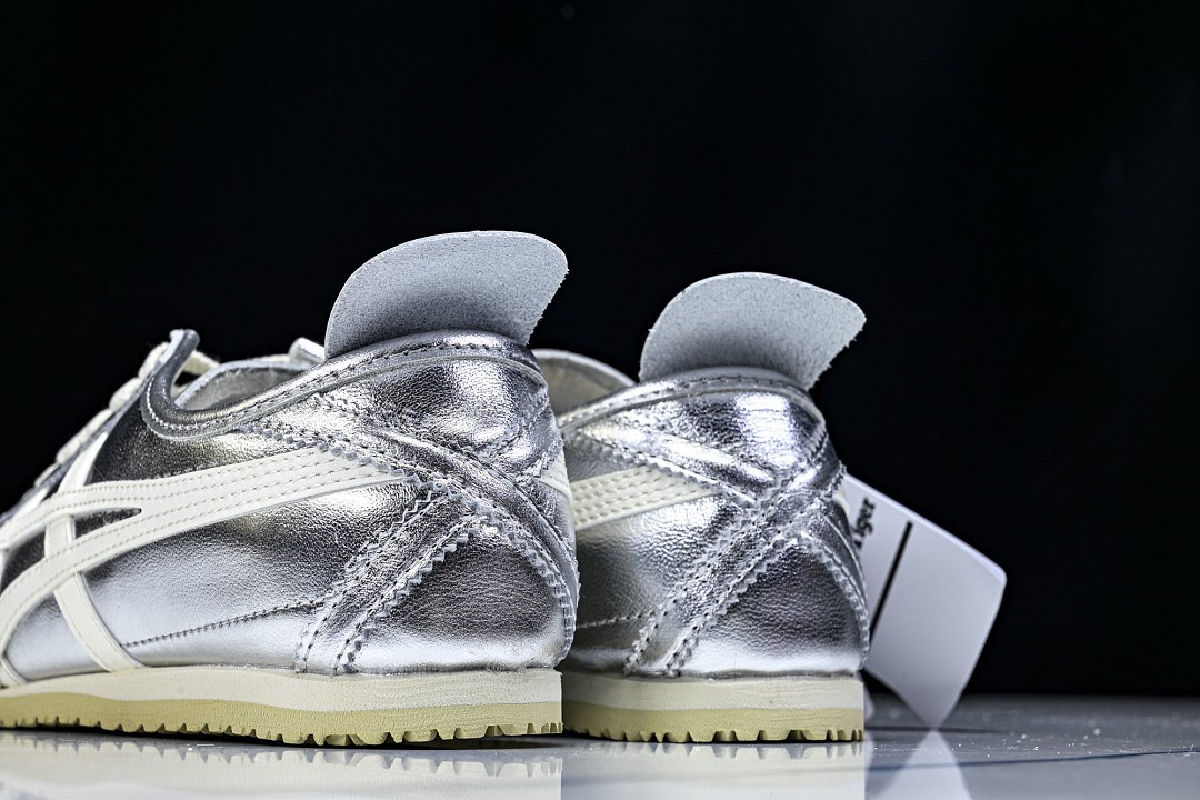 Onits*ka Tiger Mexico 66 Silver Off White THL7C2-9399 Unisex Size 4-11