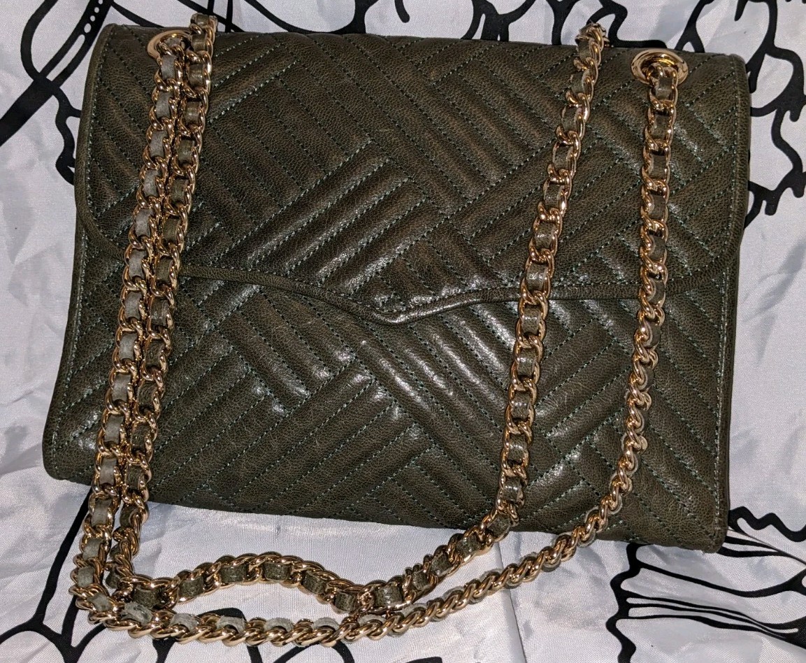 Rebecca Minkoff quilted shoulder bag Olive Green