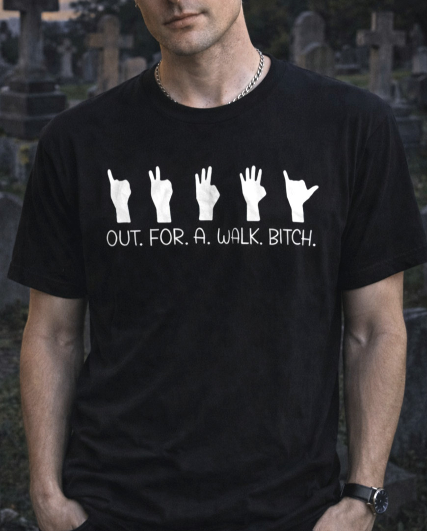 Out For A Walk Bitch T-Shirt ♡ Spike! Buffy the Vampire Slayer ✩ 90s Spuffy TV!