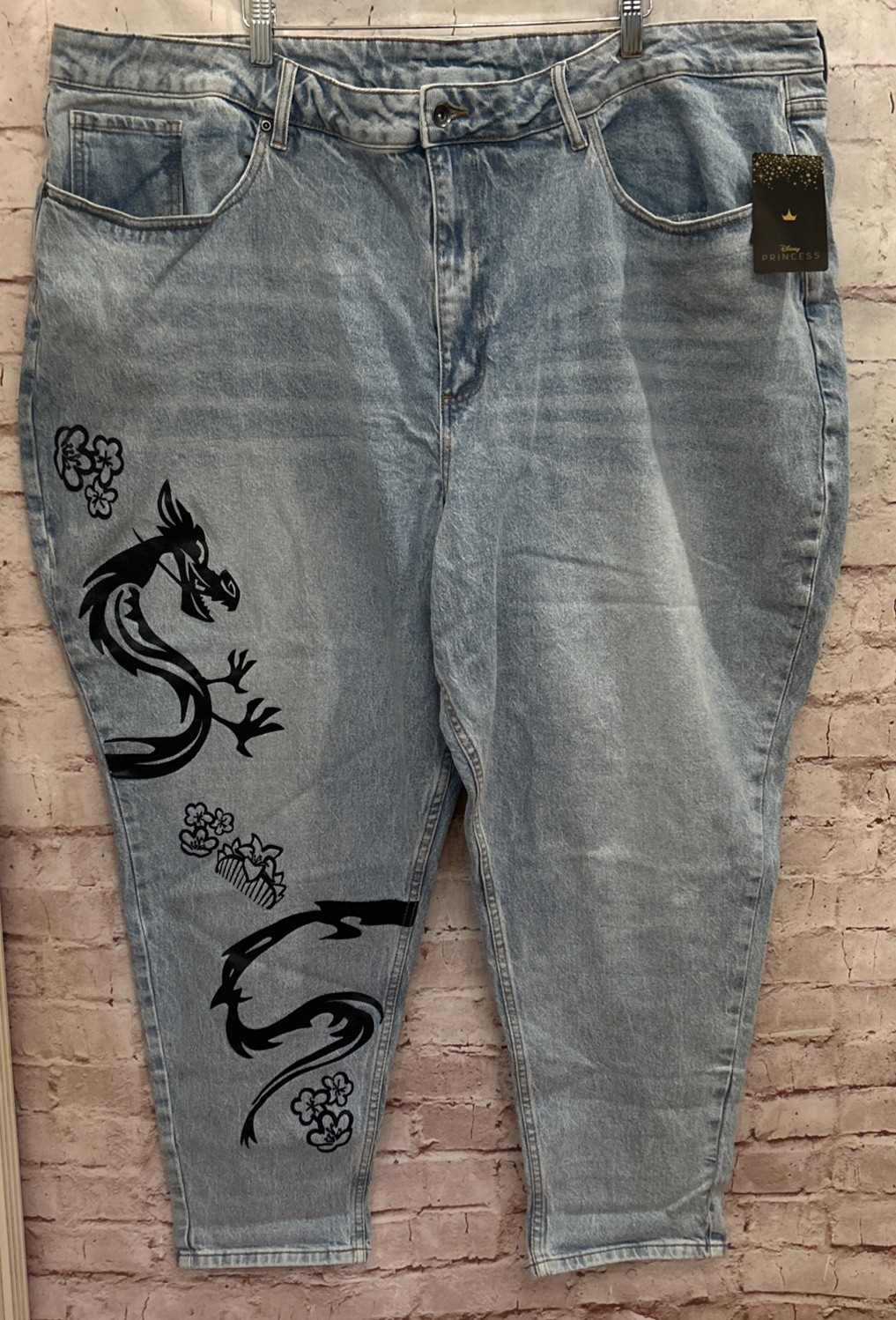 Hot Topic X Disney Jeans Plus 28 50×29 NEW Milan Dragon Stretch Tapered