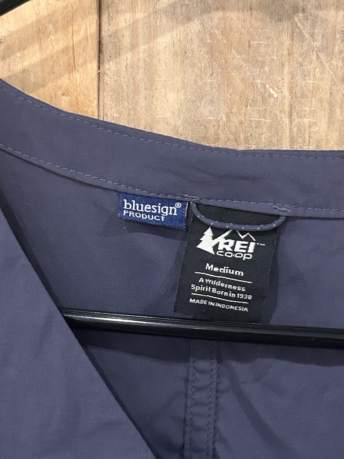 M REI Sahara Dress Womens Navy Blue UPF 50 Sun Protection Outdoor Comfort