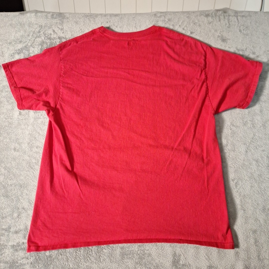 Menards Contractor Wisconsin Chain Construction T-Shirt Size XL Red Cotton