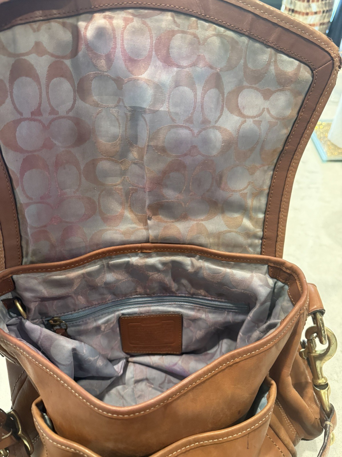 Vintage Coach Legacy Ali Saddle Handbag Shoulder Bag Purse F12854 65th Anniv.