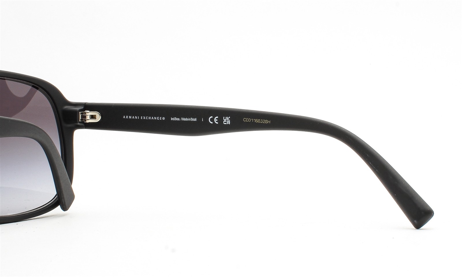 Armani Exchange Sunglasses Matte Black Gray Gradient AX 4104S 80788G with Pouch