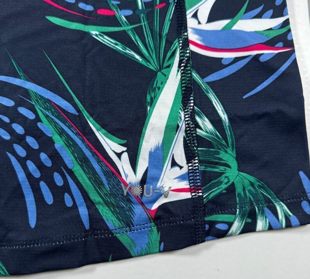 NWT Puma Womens UV Paradise 1/4 Zip Pullover Jacket XS S L XL 2XL Navy Floral A1