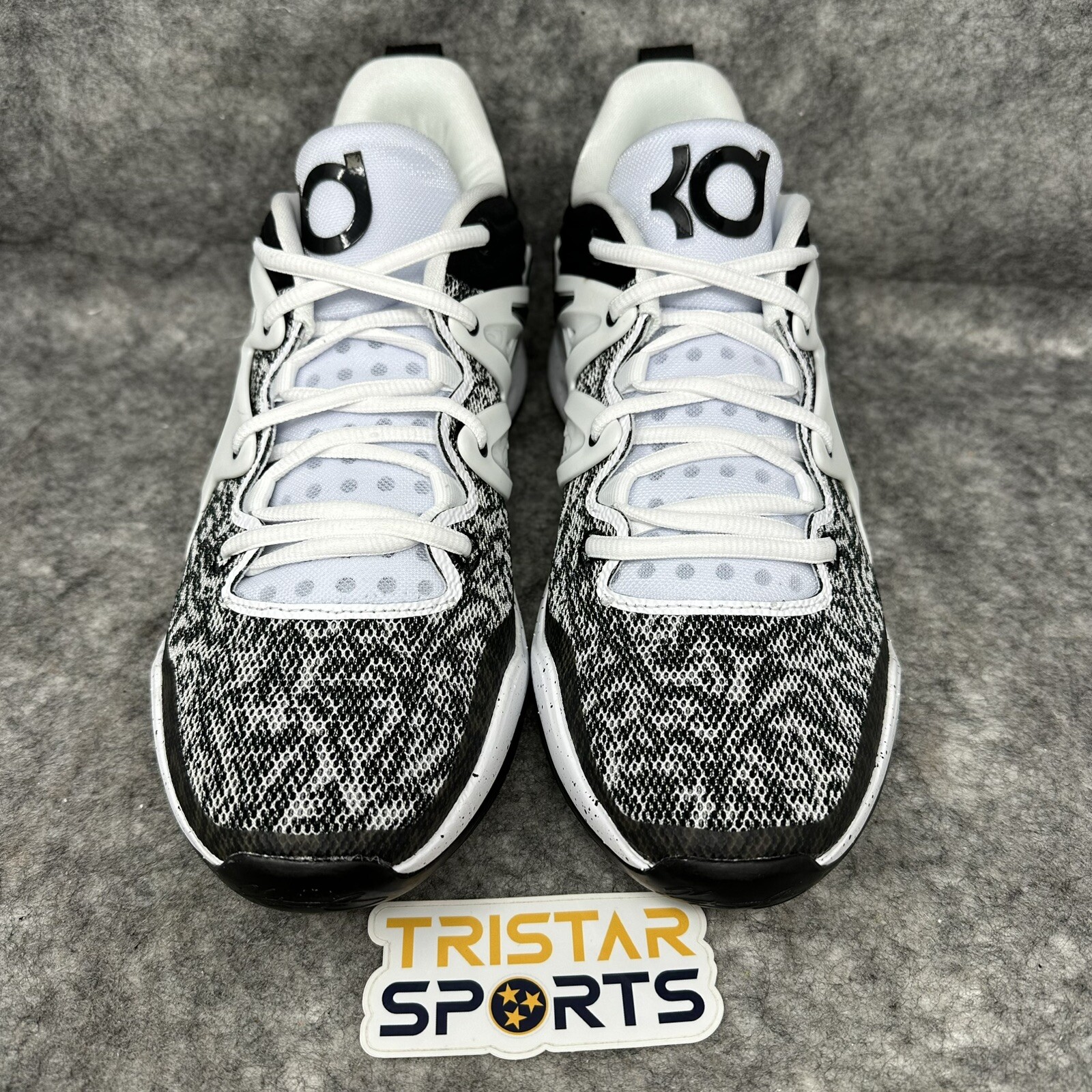 Nike KD 15 Basketball Shoes Mens 11.5 Black White Speckled Oreo DO9826-100