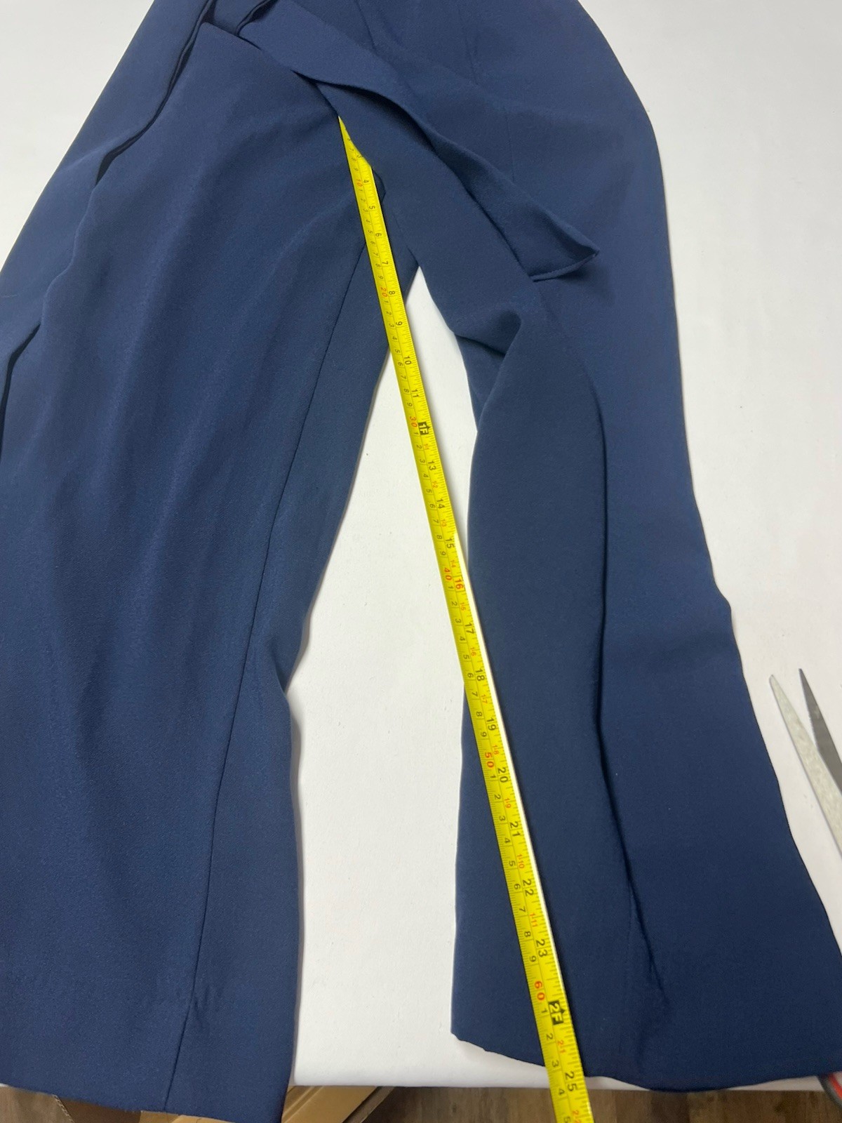 Lilly Pulitzer Lyra True Navy Flounce One Shoulder Sash Belt Crepe Jumpsuit 00