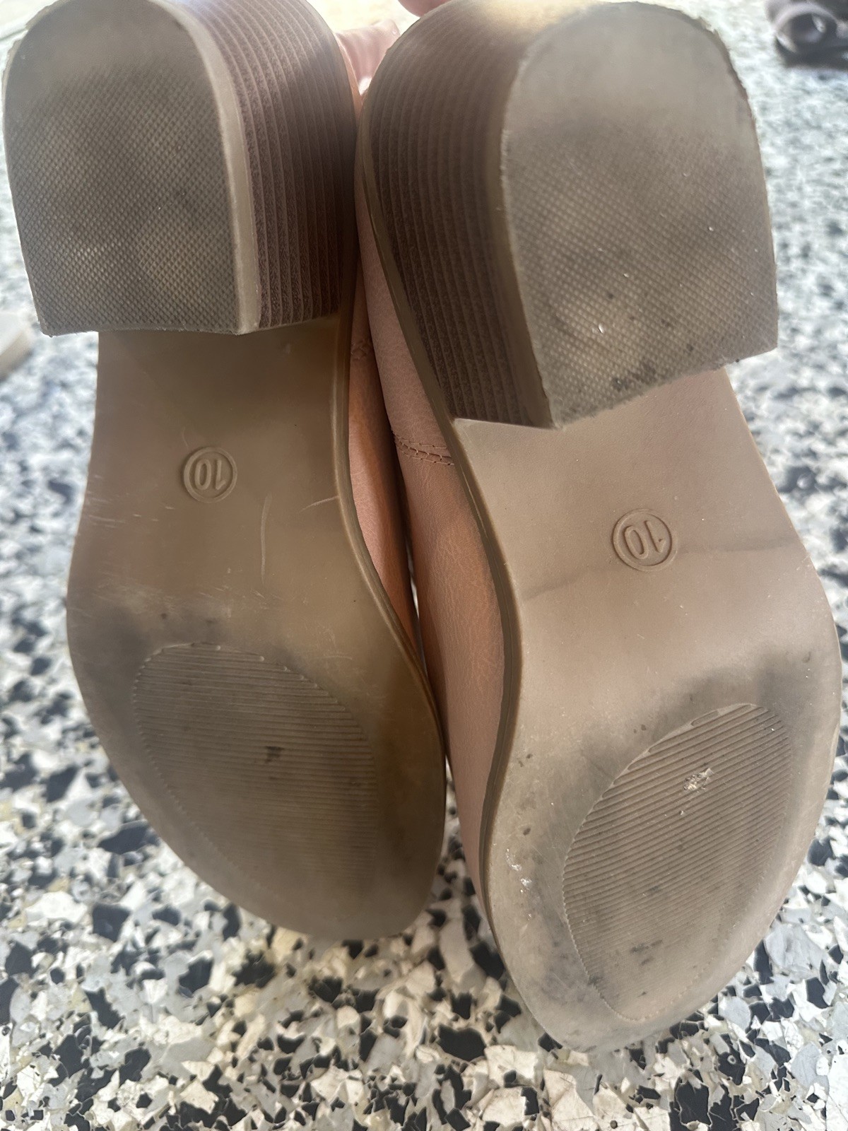 Charles Albert Light Pink Cowboy Boots Style Yeehaw Size 10M 100%vegan Leather