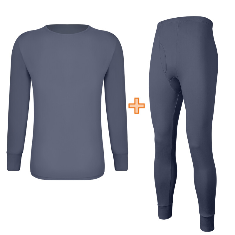 Men’s Seamless Thermal Underwear Thickened Fleece Lined Soft Warm Set Long Johns