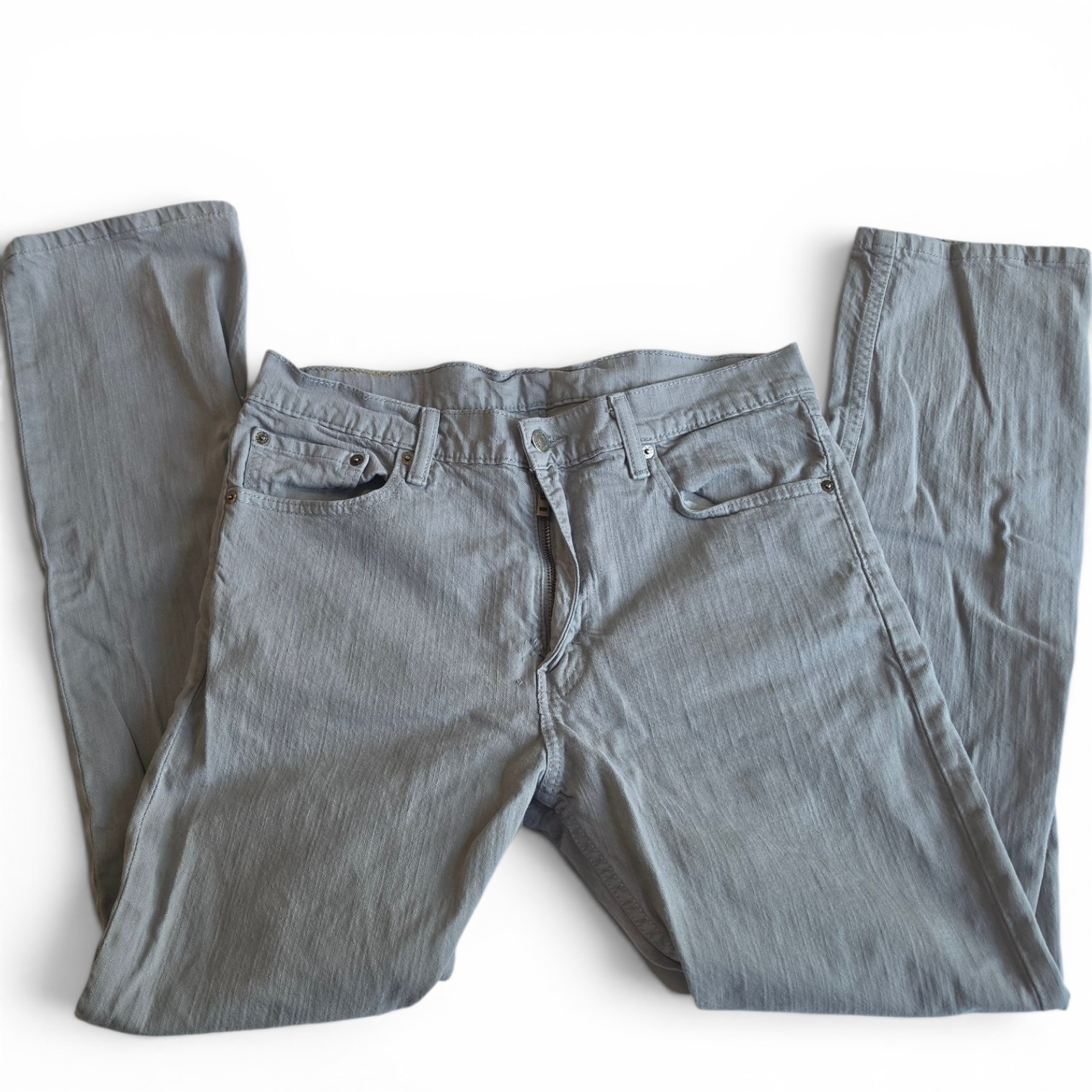 Levi’s Men’s 500 Series 513 Gray Denim Jeans 33×30