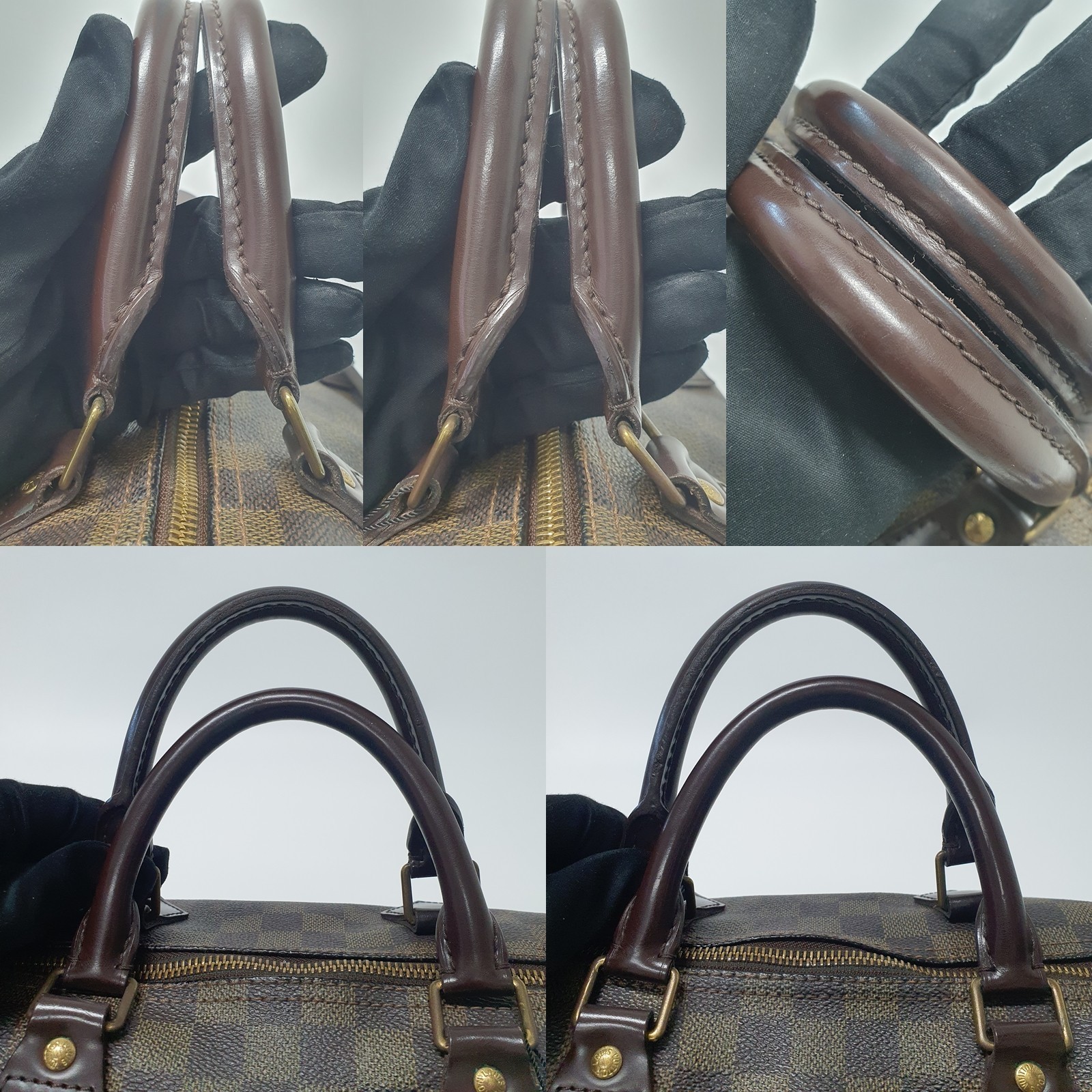 Authentic Louis Vuitton Speedy 30 Damier Ebene N41531 Genuine Daily Bag CLA488