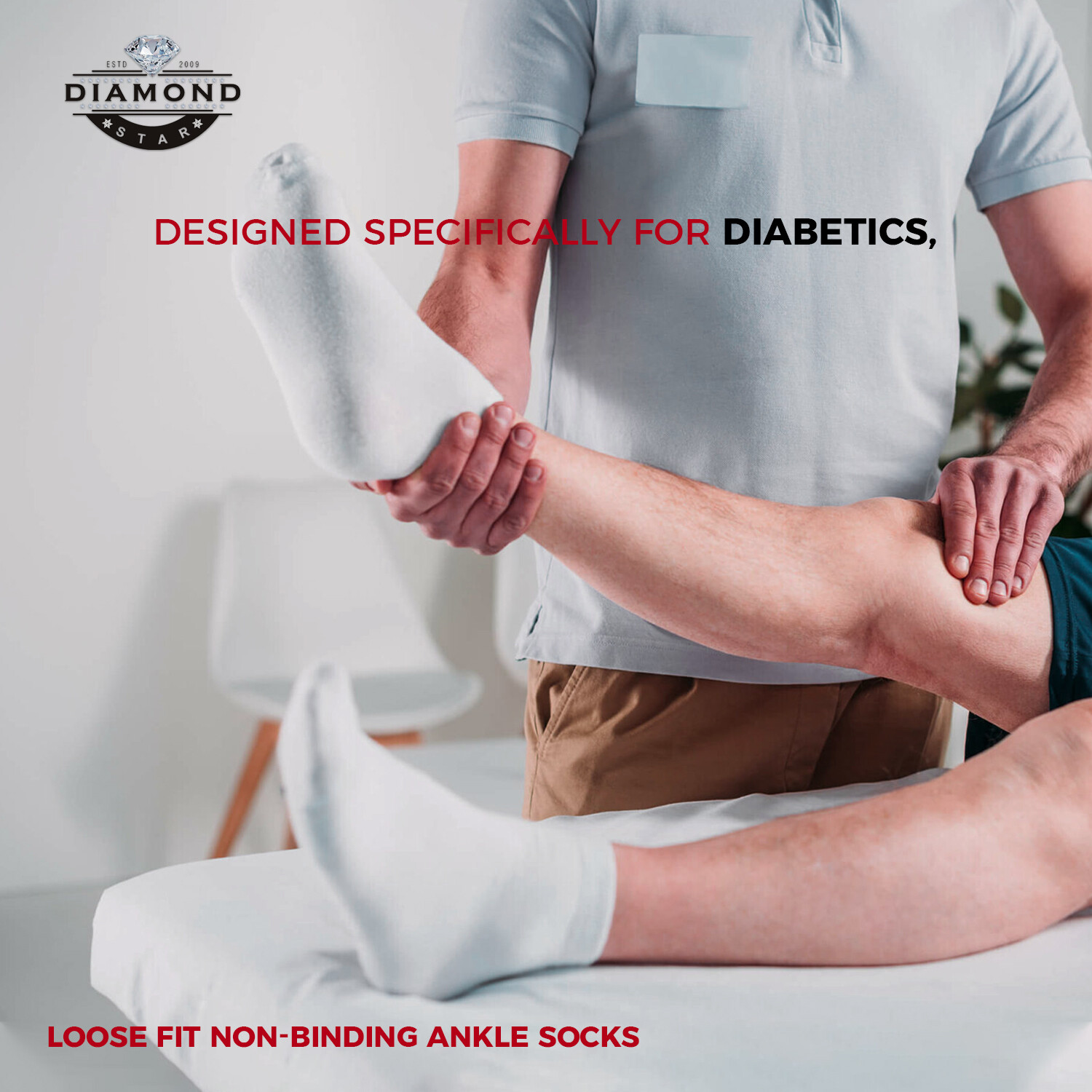 12 Pairs Men’s Grey Circulatory Health Diabetic Ankle Quarter Socks Size 13-15