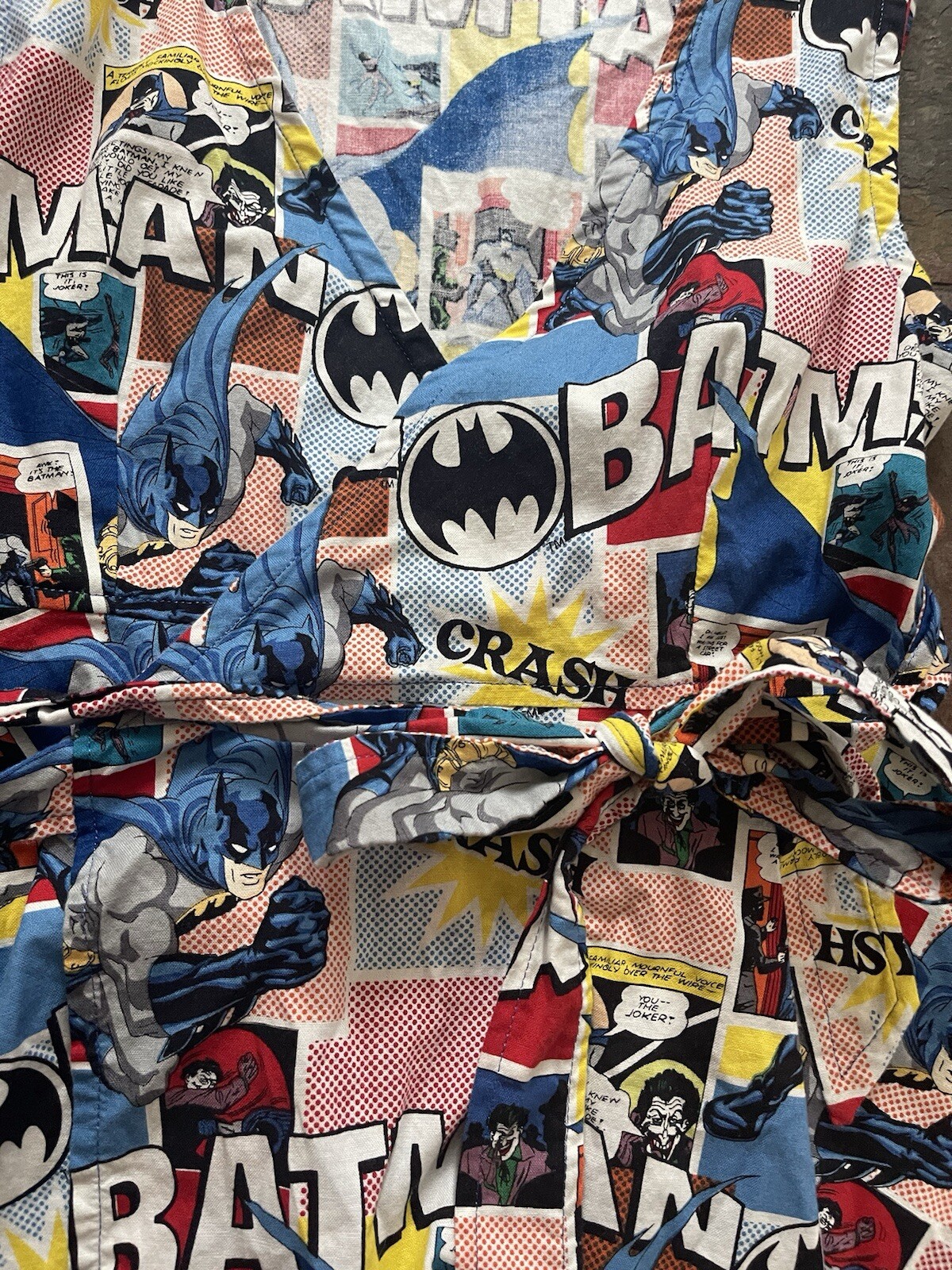 Batman Wrap Top Women Blouse Homemade No Size Fits Like Small. Comic Hero Comic