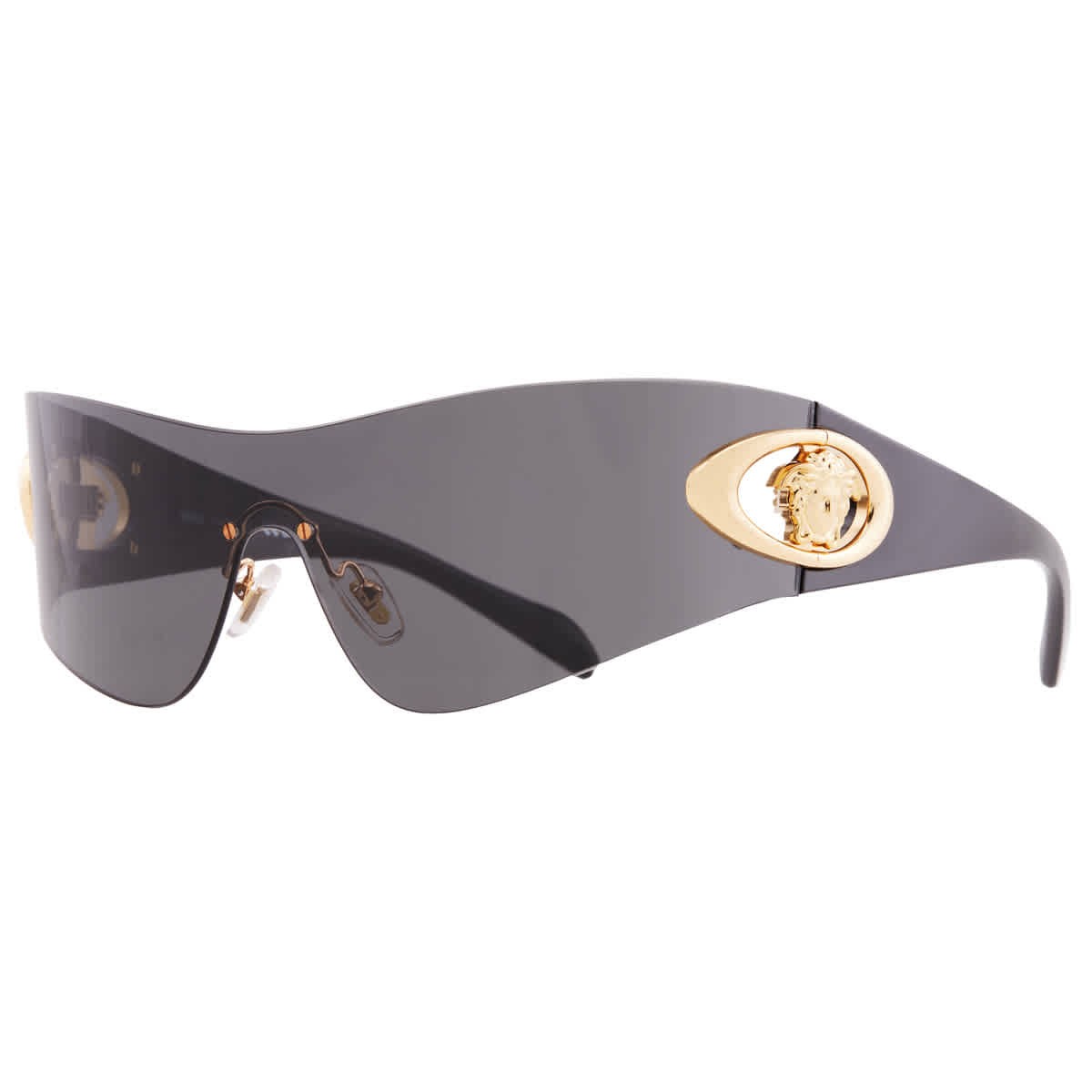 Versace Dark Grey Shield Men’s Sunglasses VE2280 100287 42 VE2280 100287 42