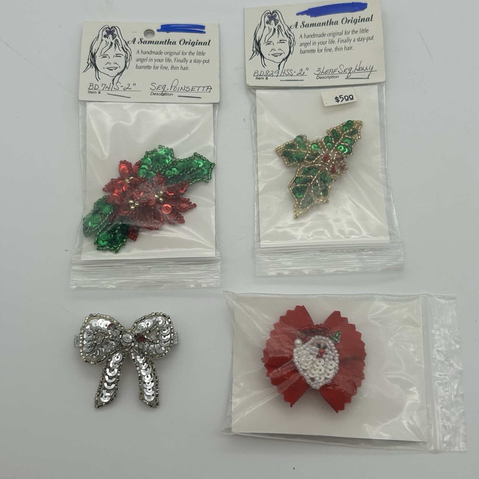 Lot Of 90 Assorted Handmade Barrettes (see Photos)