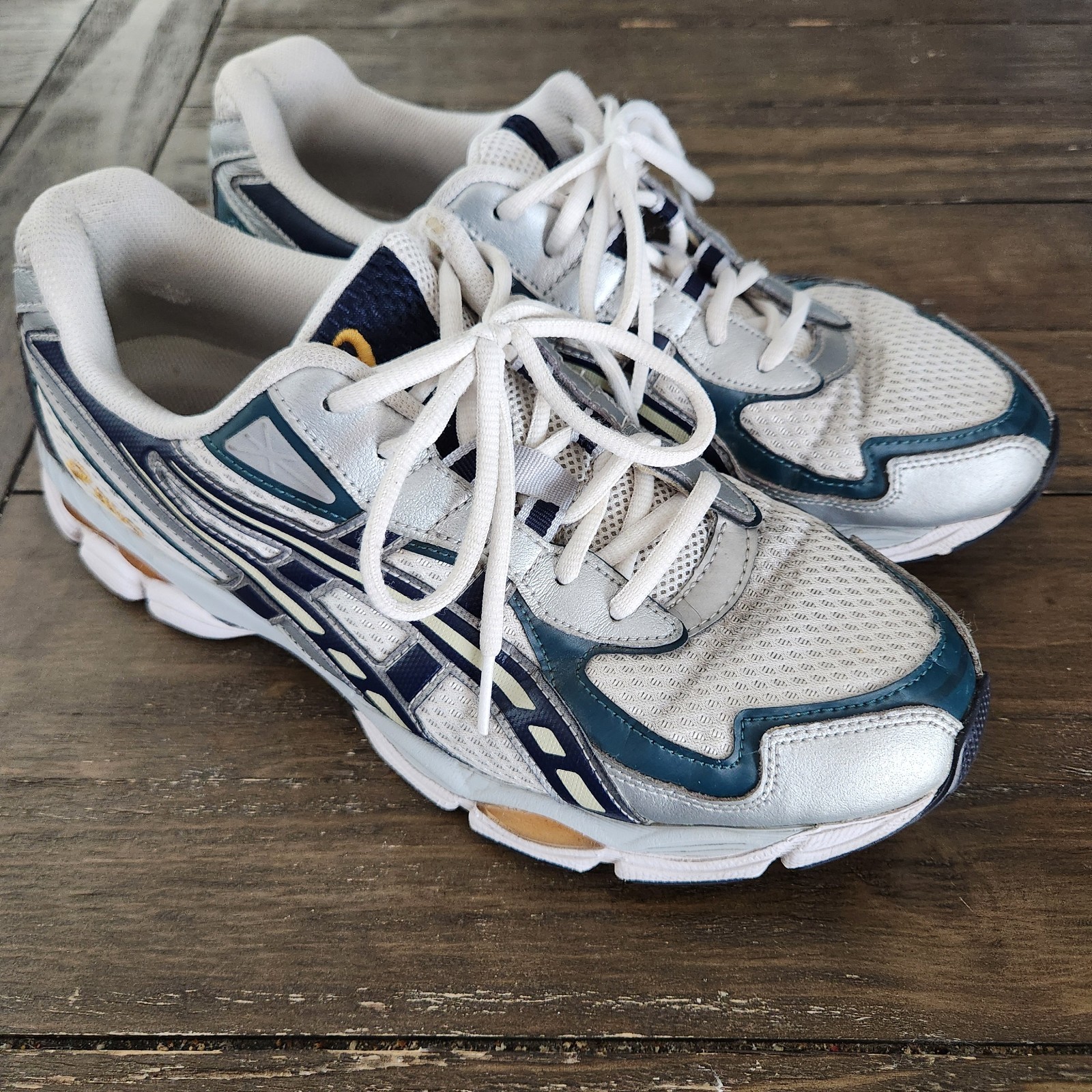 Asics Mens’ Gel-NYC 2055 Sneakers Cream/Midnight Size 10