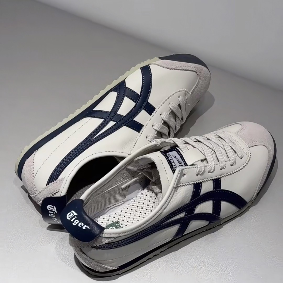 New Onitsuka Tiger Mexico 66 BIRCH PEACOAT Unisex Sneaker Shoes 1183C102-200