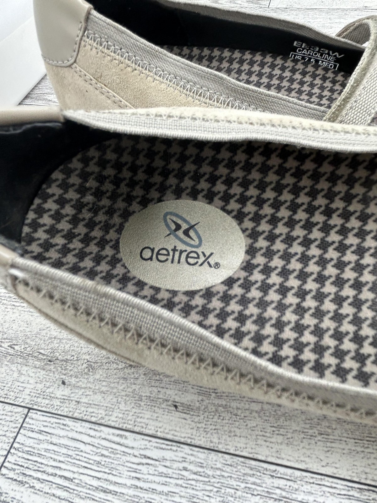 Aetrex Caroline Mary Jane Shoes Womens Size 7.5 Medium Leather Comfort Flats