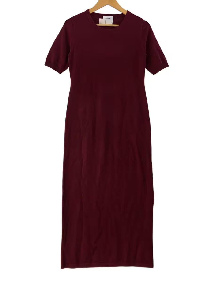MIESROHE Short-Sleeved Knit Dress with Bustier, Size 0, Nylon, BRD MWNO254112