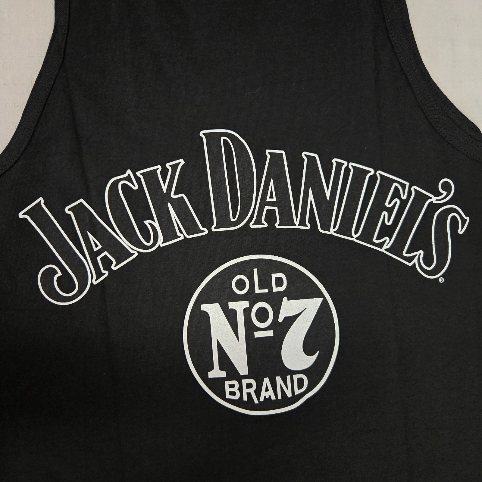 Jack Daniel’s Adults Old No.7 Tank Top Sleeveless Tee Black XLarge New DISPLAY