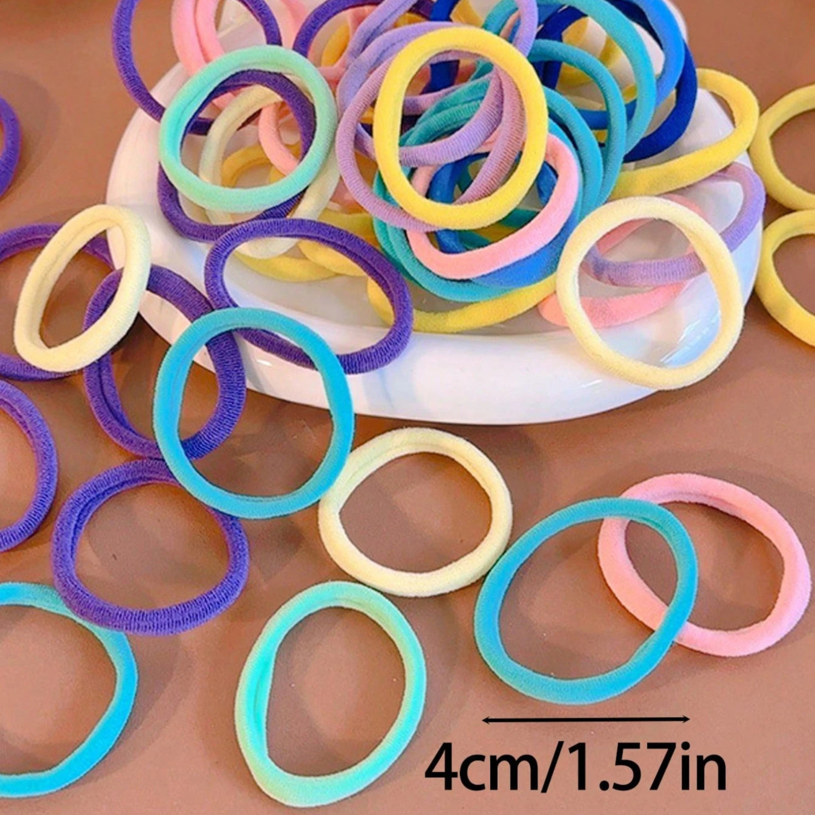 Men Women Hair Ties Soft Seamless Hair Bands Fr Thick Thin Hair Ponytail Holders
