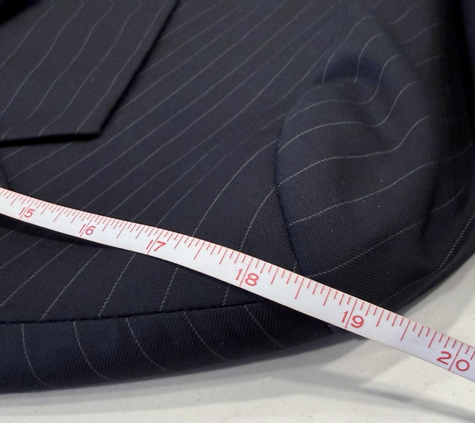 Brooks Brothers Fitzgerald Wool Blue Striped Suit 40R Jacket 34×29 (+2.5″) Pants