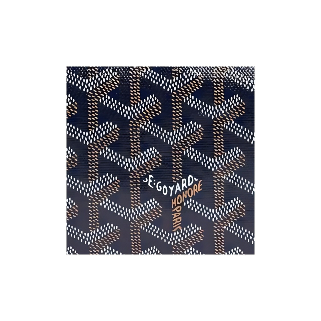 GOYARD Bowling 25 Toiletry Bag Navy Blue 9.4×4.7×5.1 in