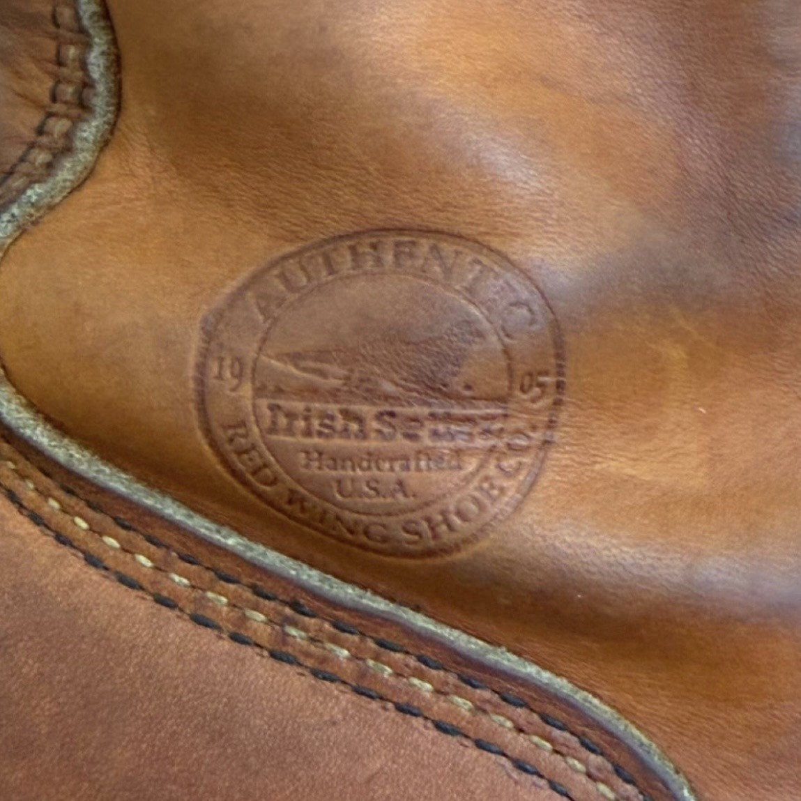 Red Wing Shoes Men’s Brown Leather Lace-Up Ankle Logger Boots Irish Settler 10D