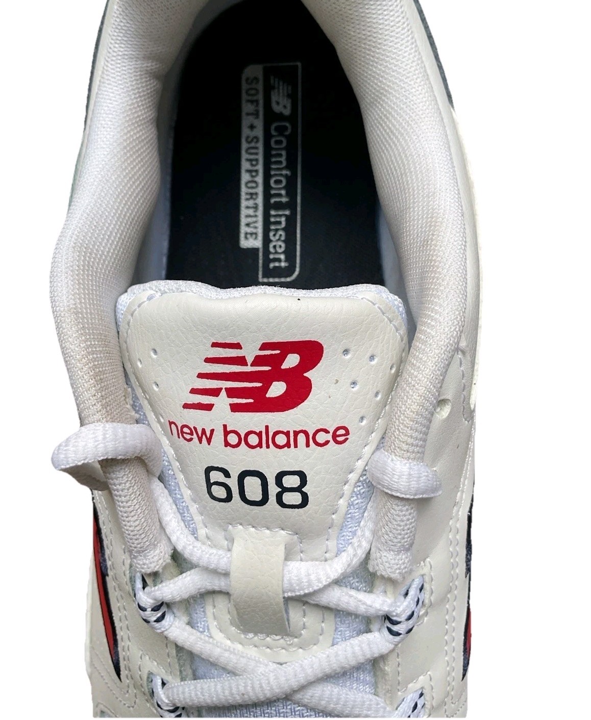 New Balance 608 MX608HR5 Men’s Size 15 White Red Navy Training Walking Shoes
