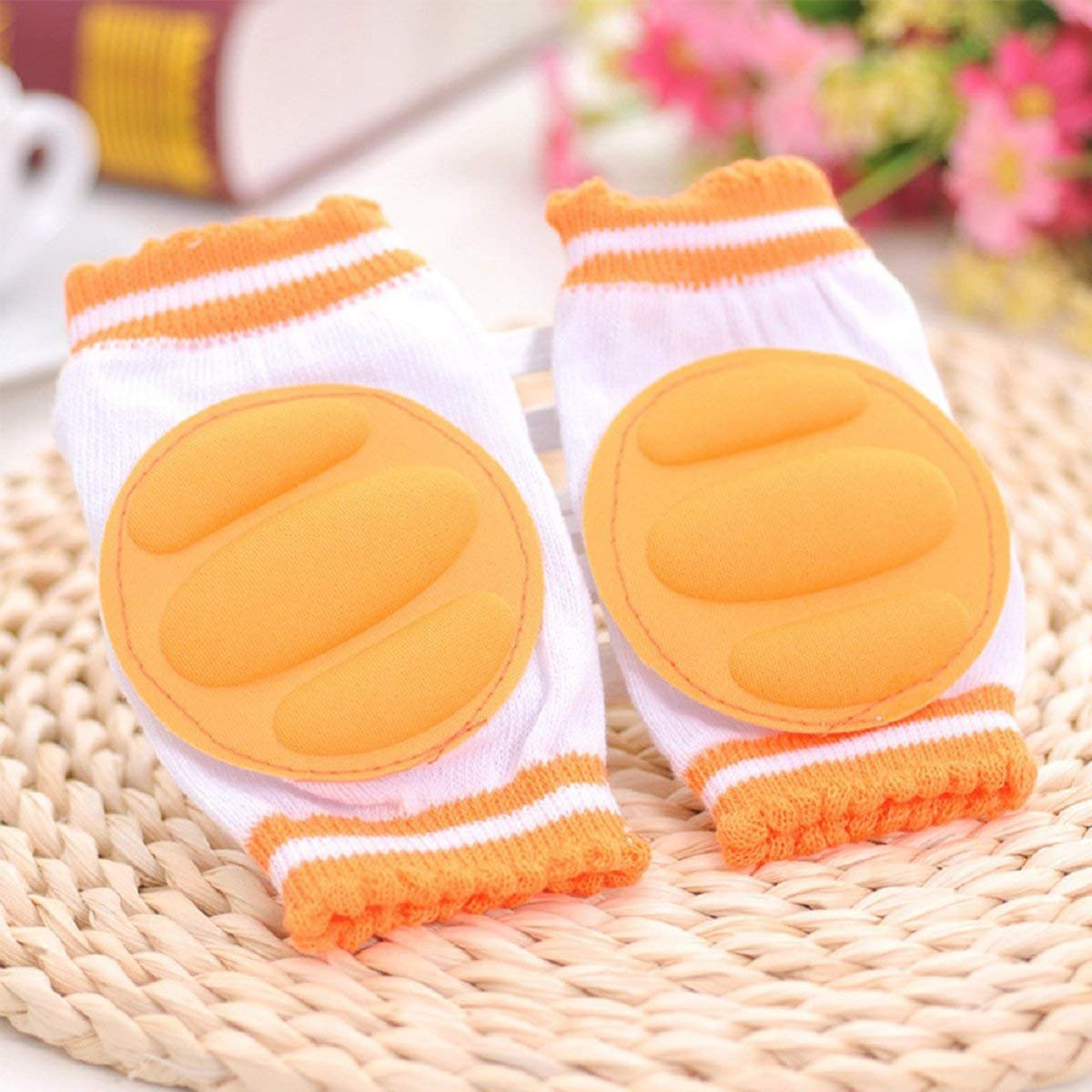 3 Pairs Baby Knee Pads for Crawling – Adjustable Breathable Waterproof Safety Pr