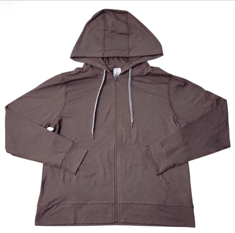 Member’s Mark Women’s Favorite Soft Full Zip Jacket Size Medium NWT Brown