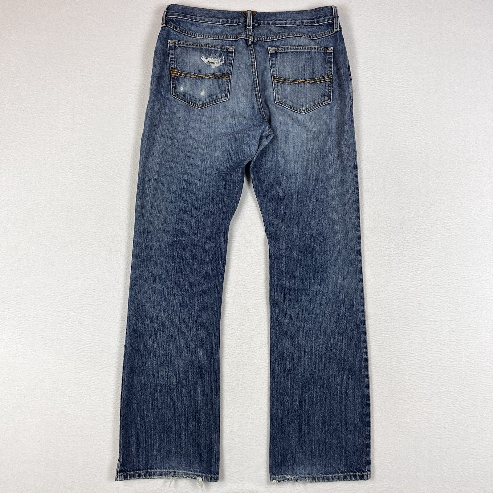 Ariat Jeans Mens 34×36 M4 Low Rise Boot Whiskering Western Rodeo