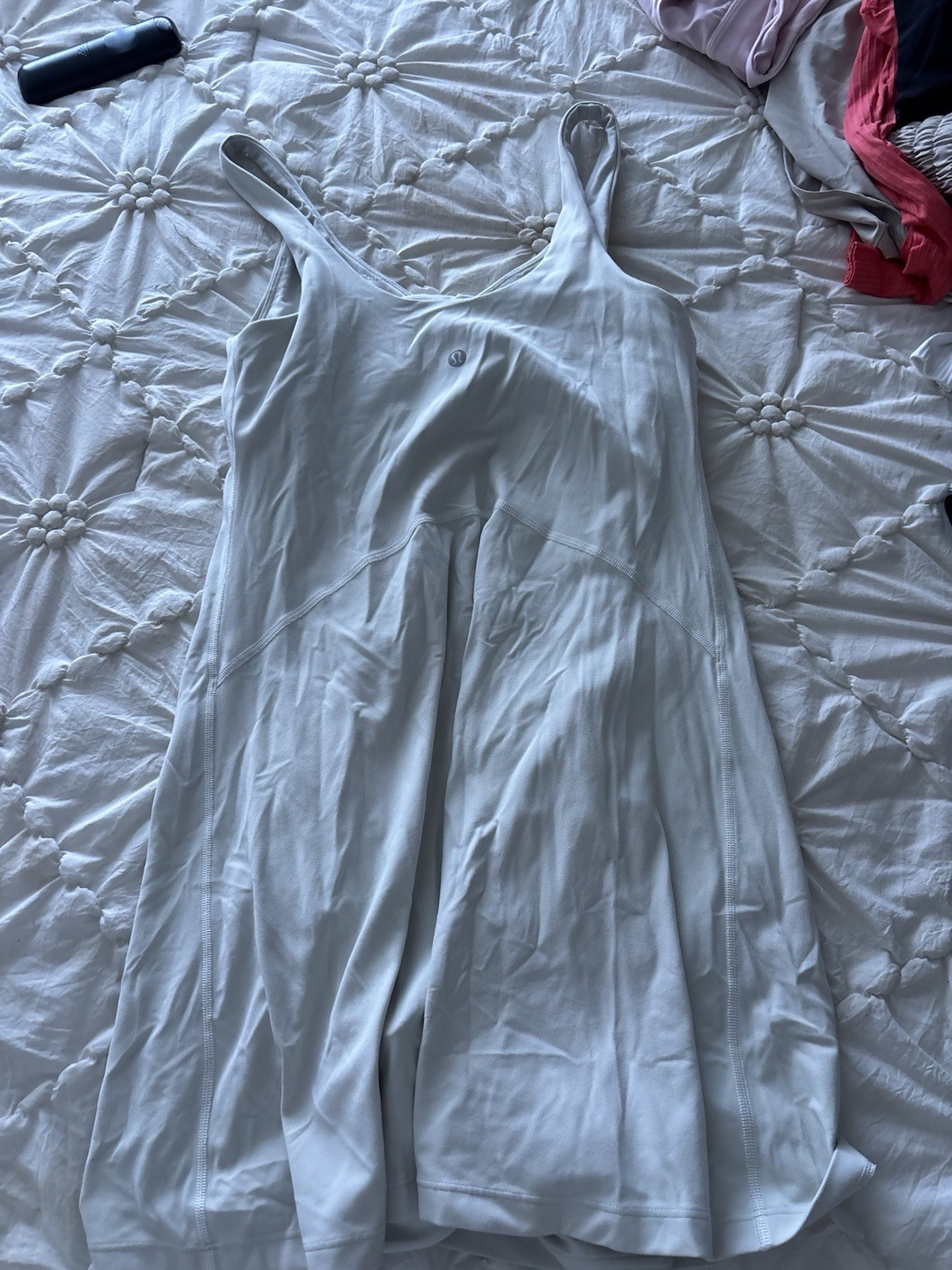 Women’s White Nylon Full Slip, Size 8 Regular, Adjustable Straps, Solid