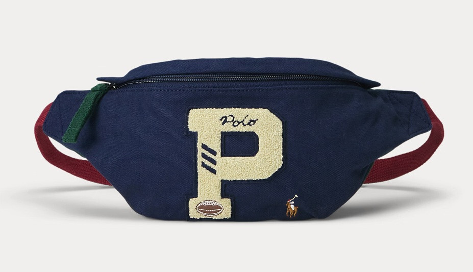 Polo Ralph Lauren Unisex Letterman “P” Canvas Waistpack