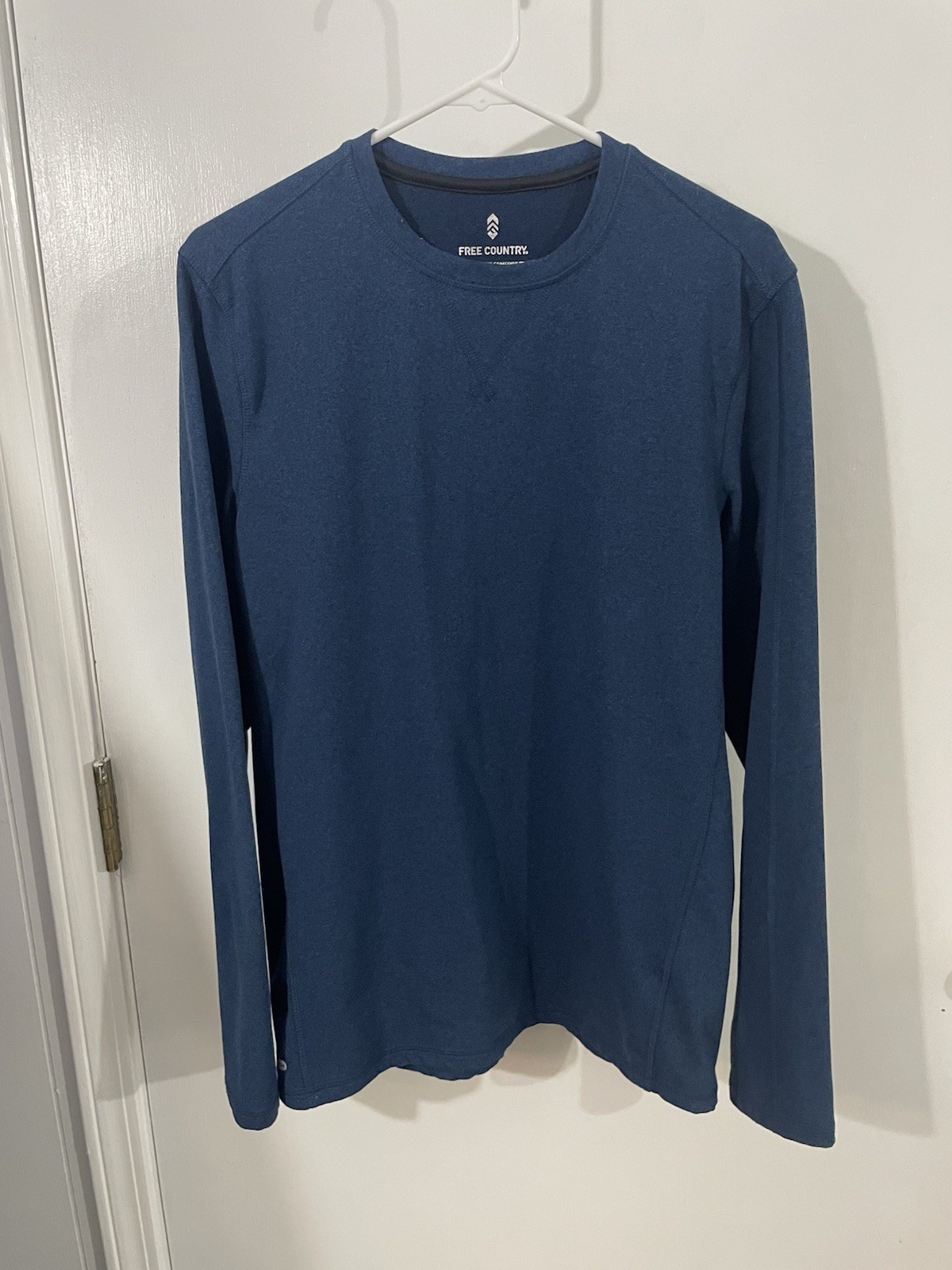 Free Country Ultimate Comfort Shirt Pullover Size S Blue Micro Tech Preowned