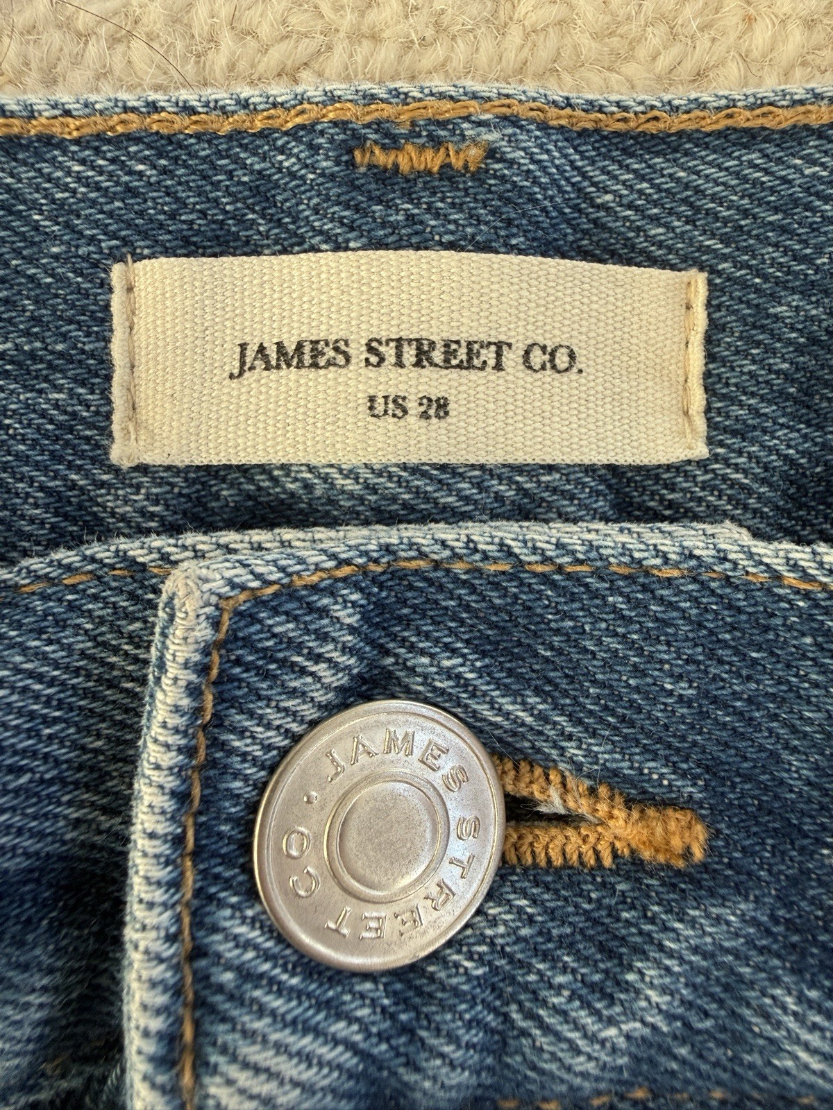 James Street Co. JS Relaxed Denim Dad Short – Mid Wash | Size 28