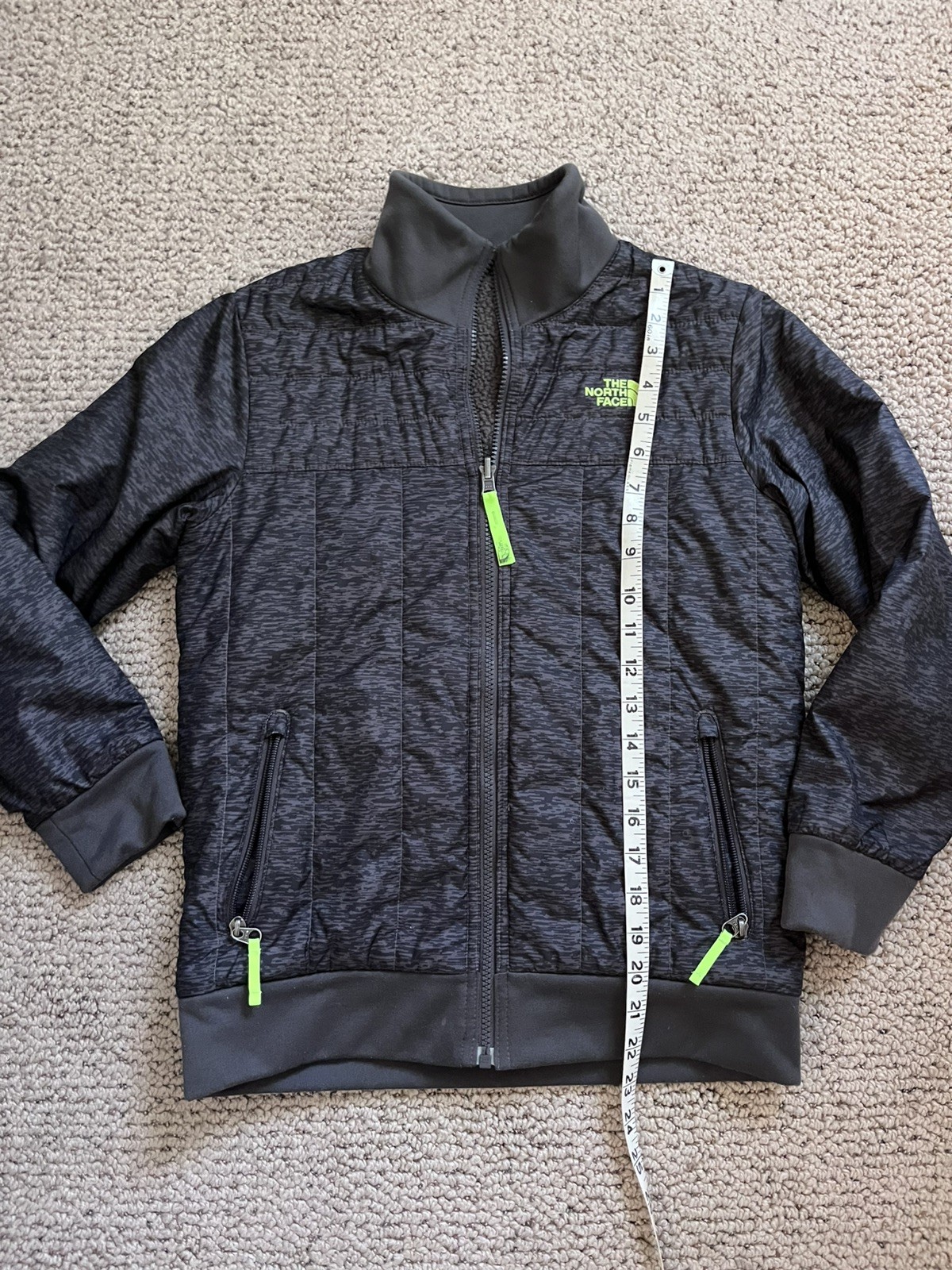 The North Face Boy’s Sz Med 10/12 Quilted Reversible Full Zip Puffer Coat Jacket