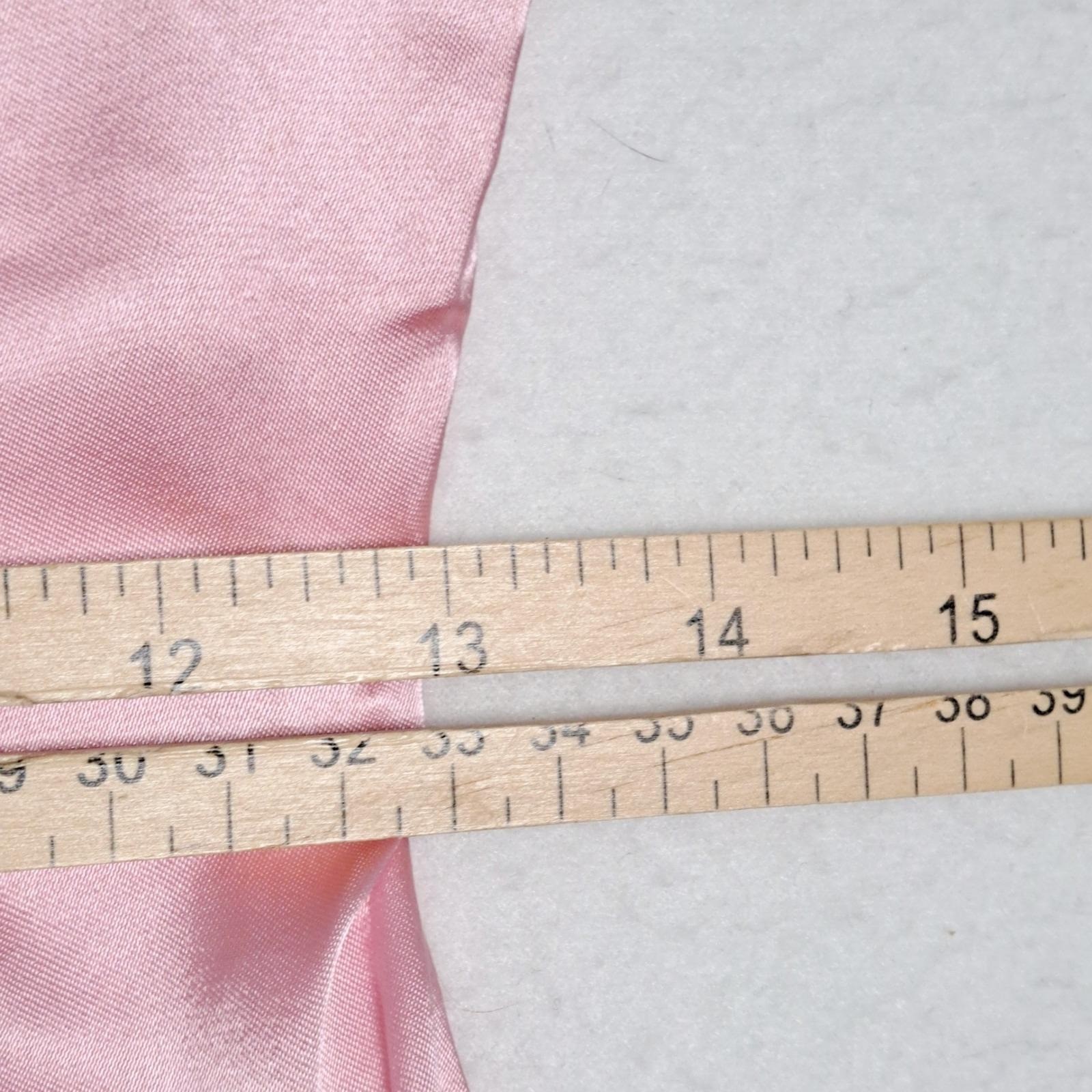 Vintage 50s 60s Pink Silk Satin Cheongsam Qipao Phoenix Sequin Beaded Dress S