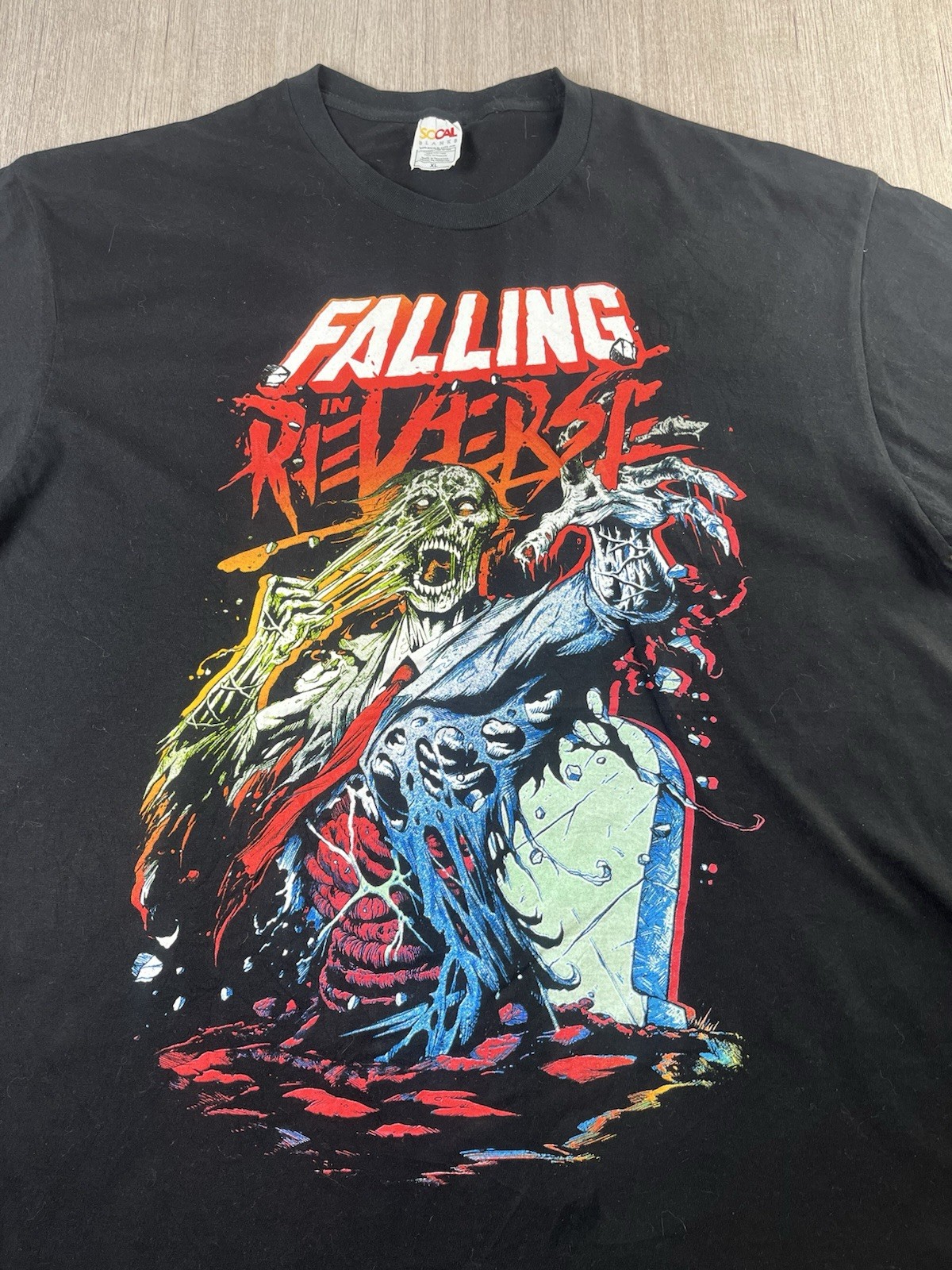 Falling In Reverse Summer 2022 Tour Shirt XL SoCal Blanks Band Merch Ronnie