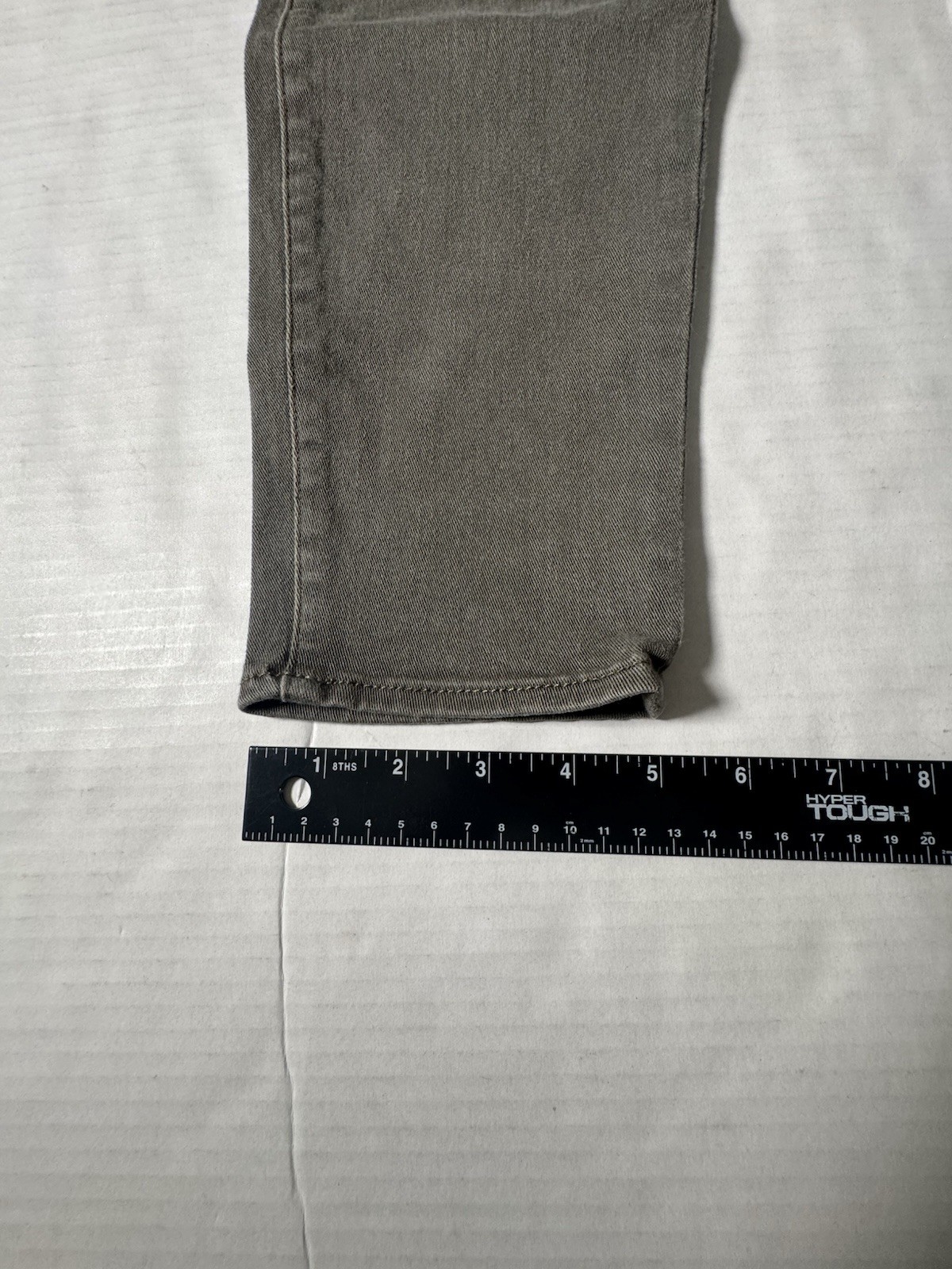 Pre Owned Excellent Rock & Republic Kashmiere Denim Jeans Olive Green Women 12 M