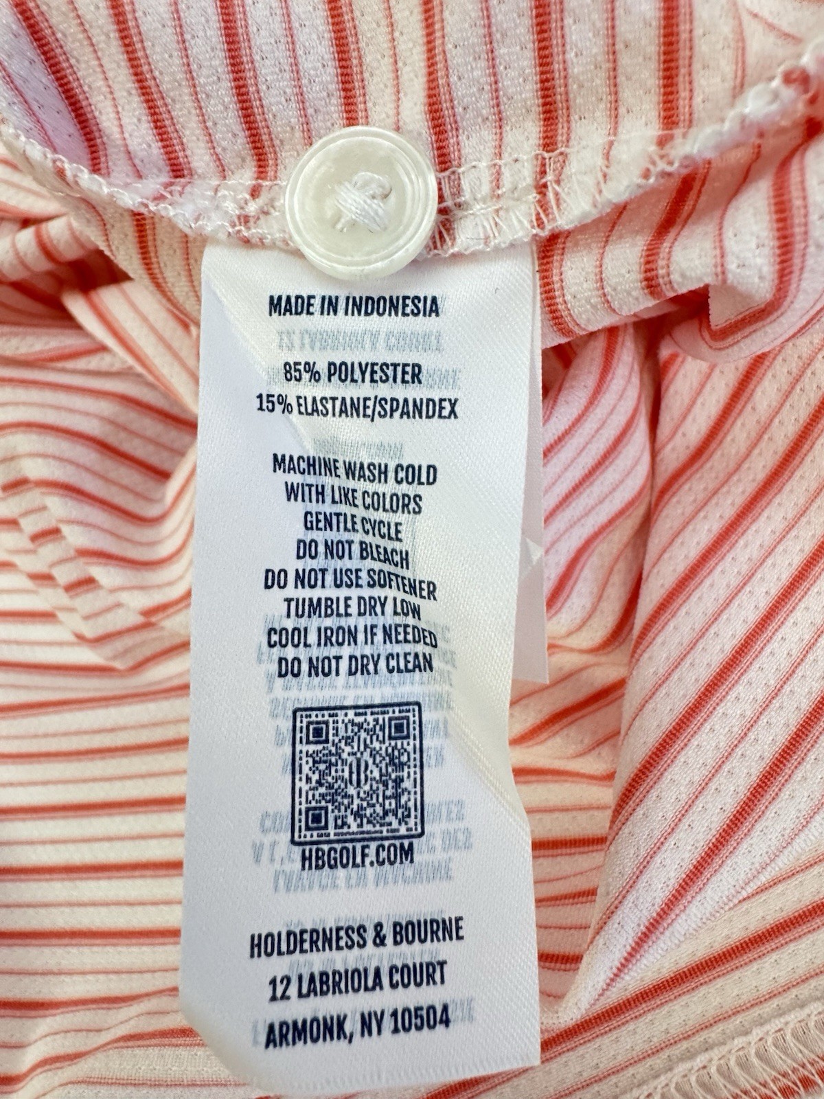 NWT Holderness & Bourne Turnbull Stripe AIRATION Golf Polo Shirt Mens XXL $118