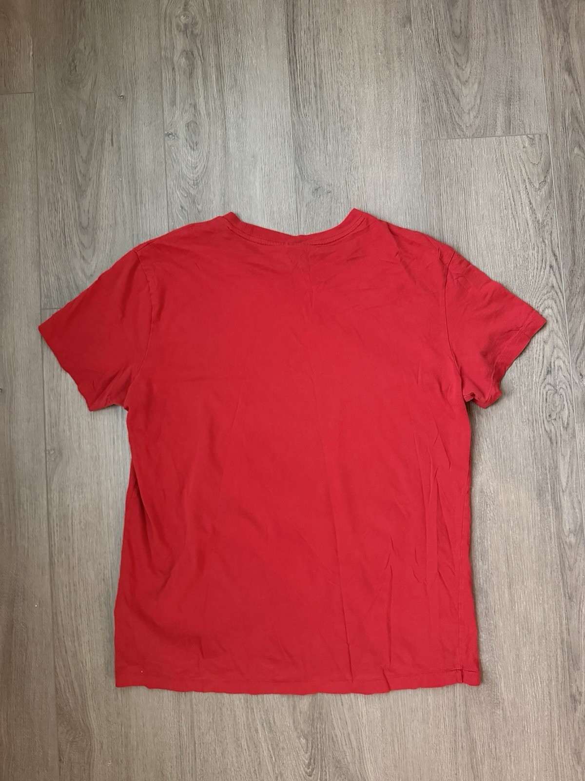 Vintage Single Stitch Red Polo Ralph Lauren Shirt Size Large